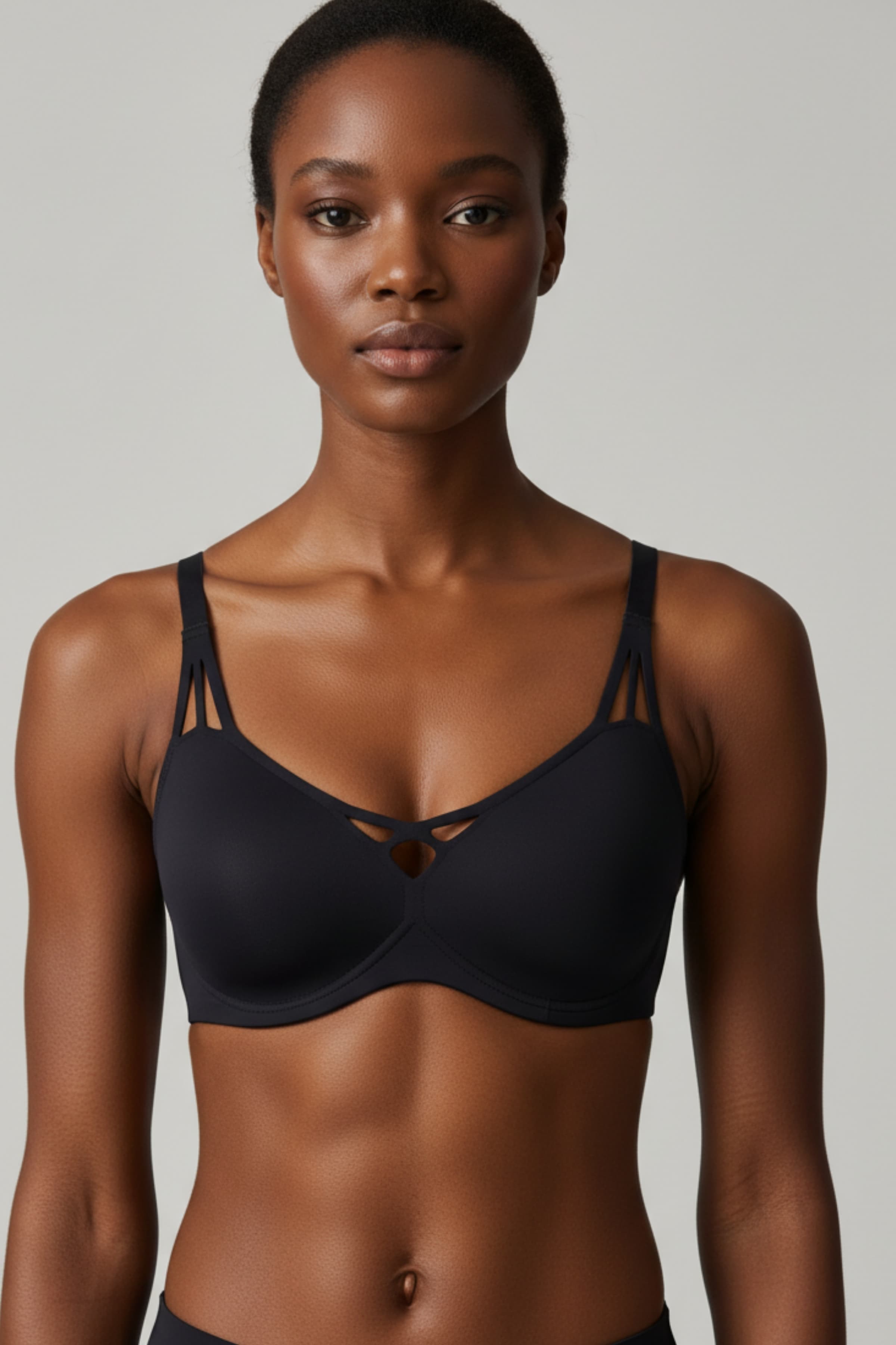 Women's Black Modal Bra — view 1