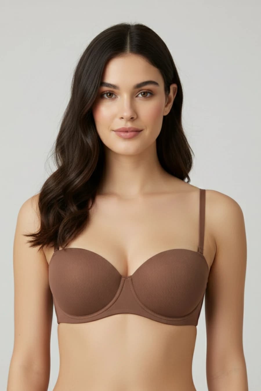 Women's Brown Modal Bra — view 1