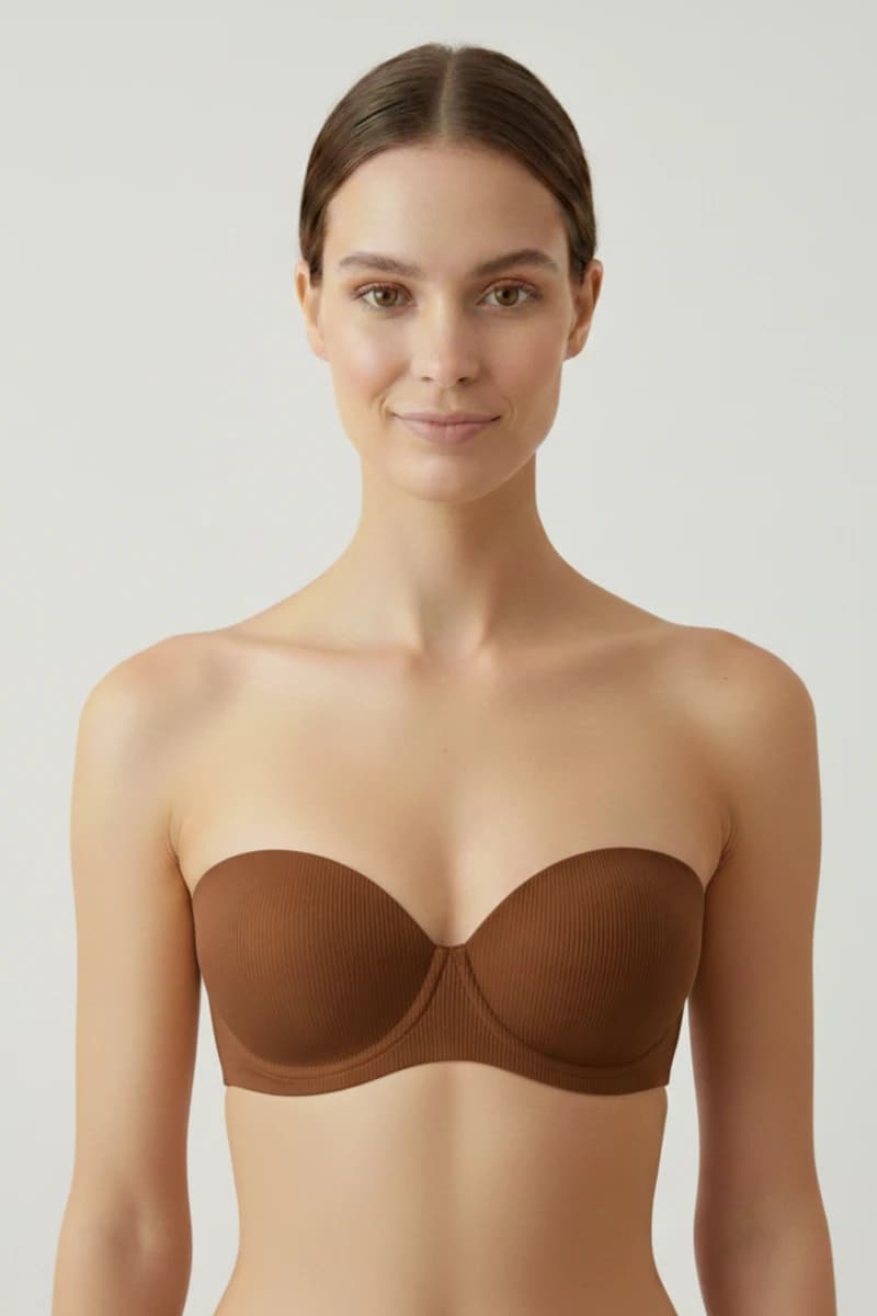Women's Brown Modal Bra — view 1