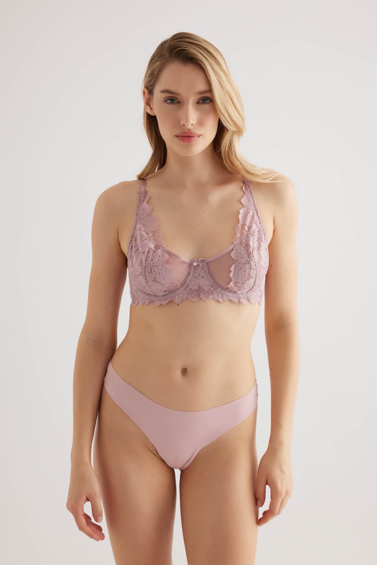 Women's Pink Lace Bra — view 1