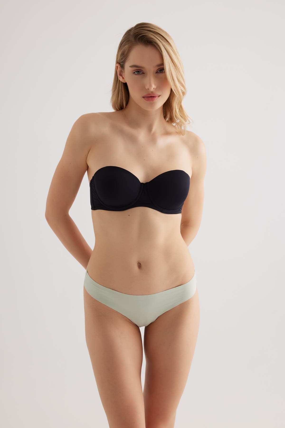Women's Black Modal Bra — view 2