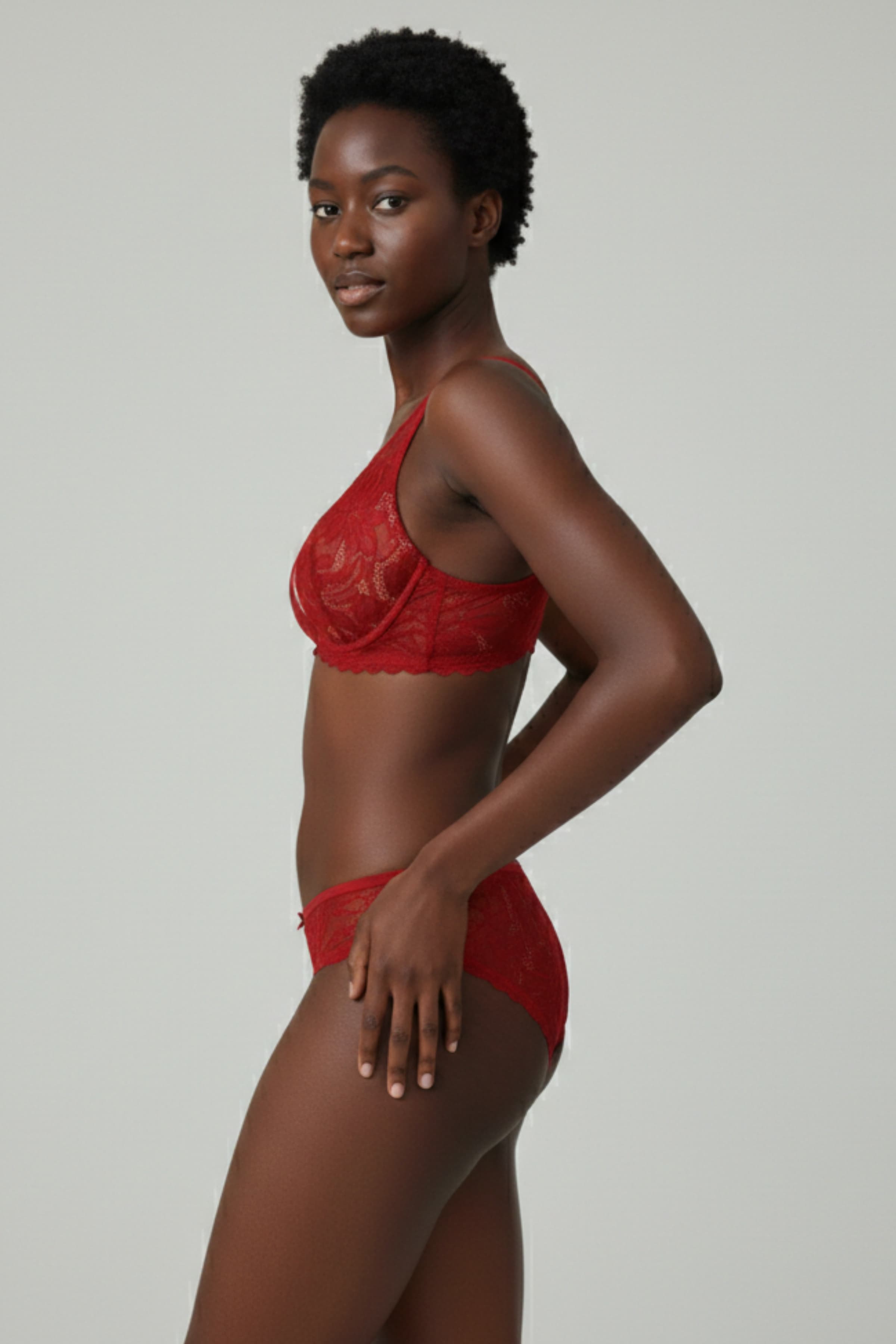 Women's Red Lace Bra — view 3