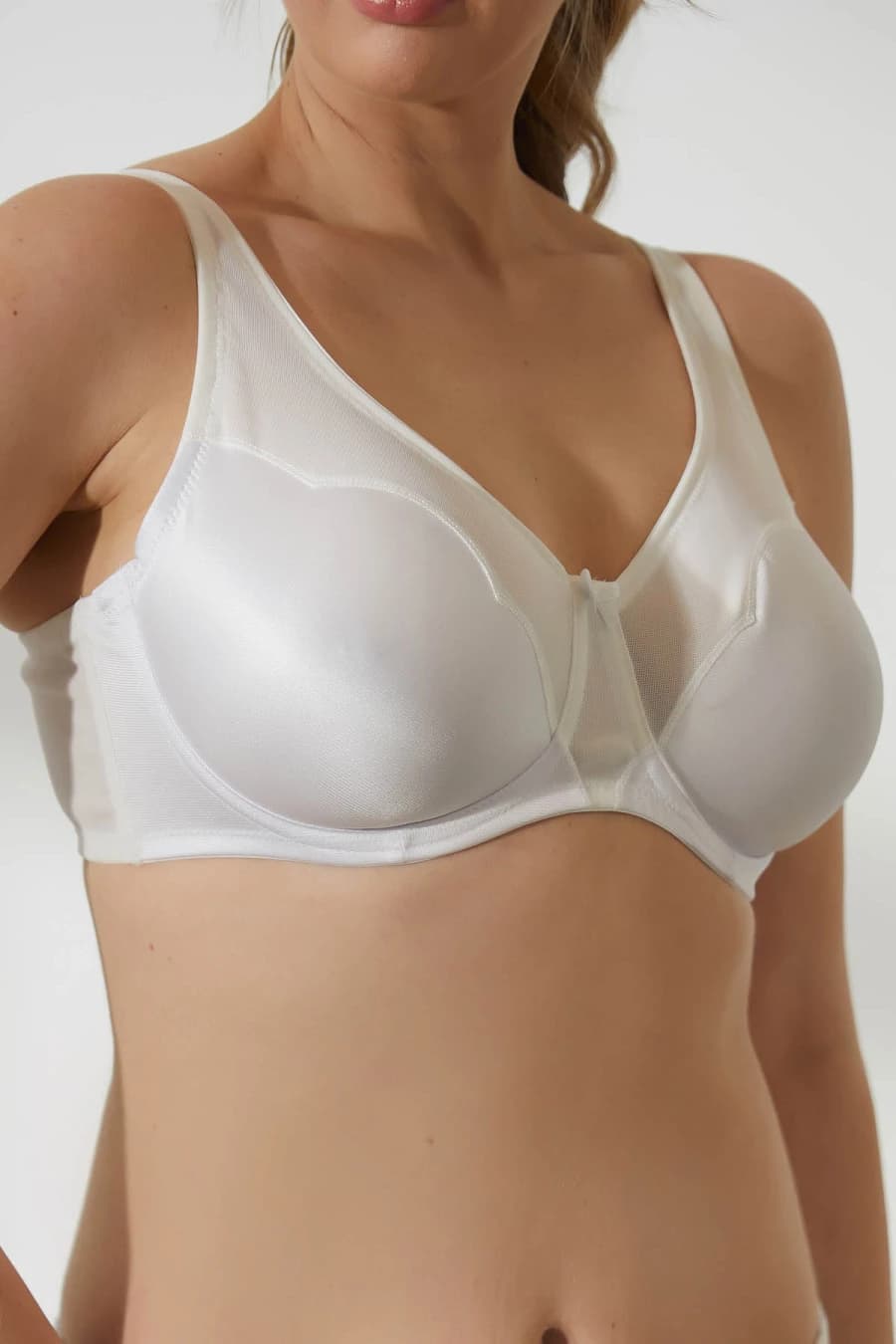 Women's White Modal Bra — view 1