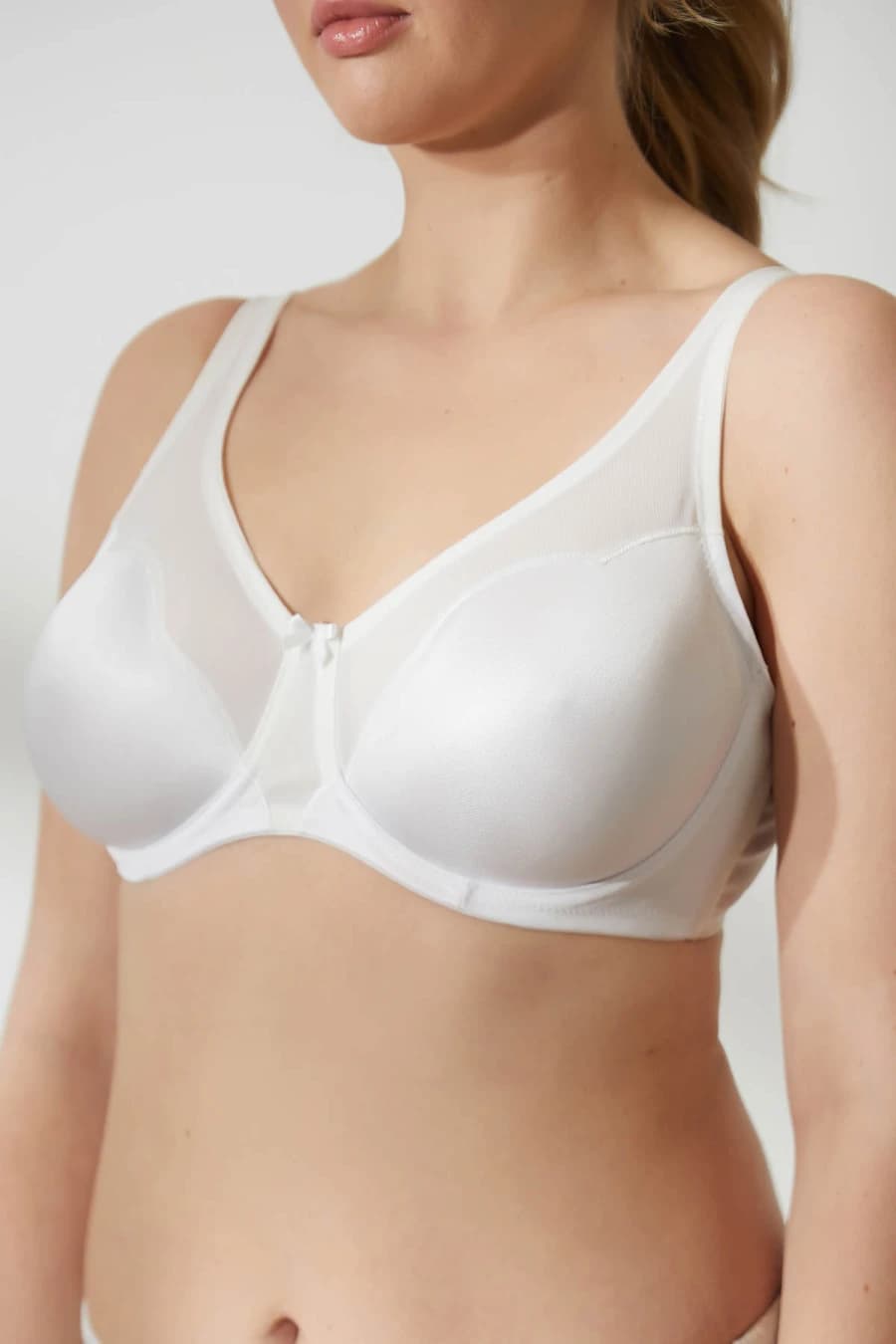 Women's White Modal Bra — view 2