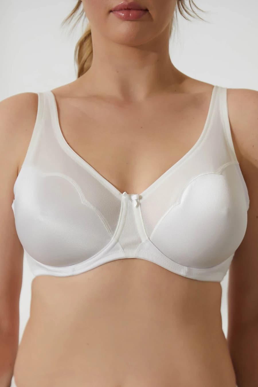Women's White Modal Bra — view 4