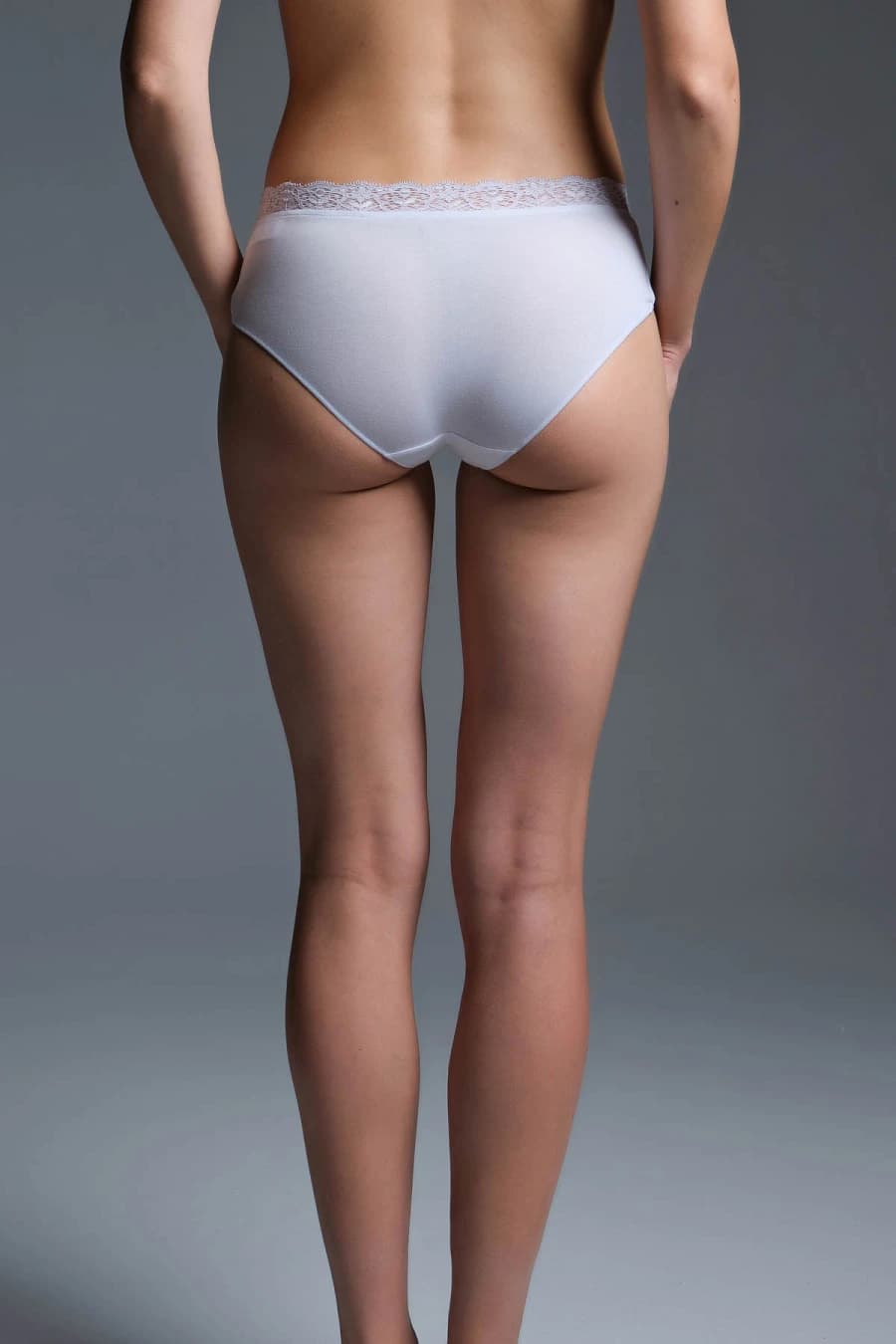 Women's White Modal Briefs — view 2