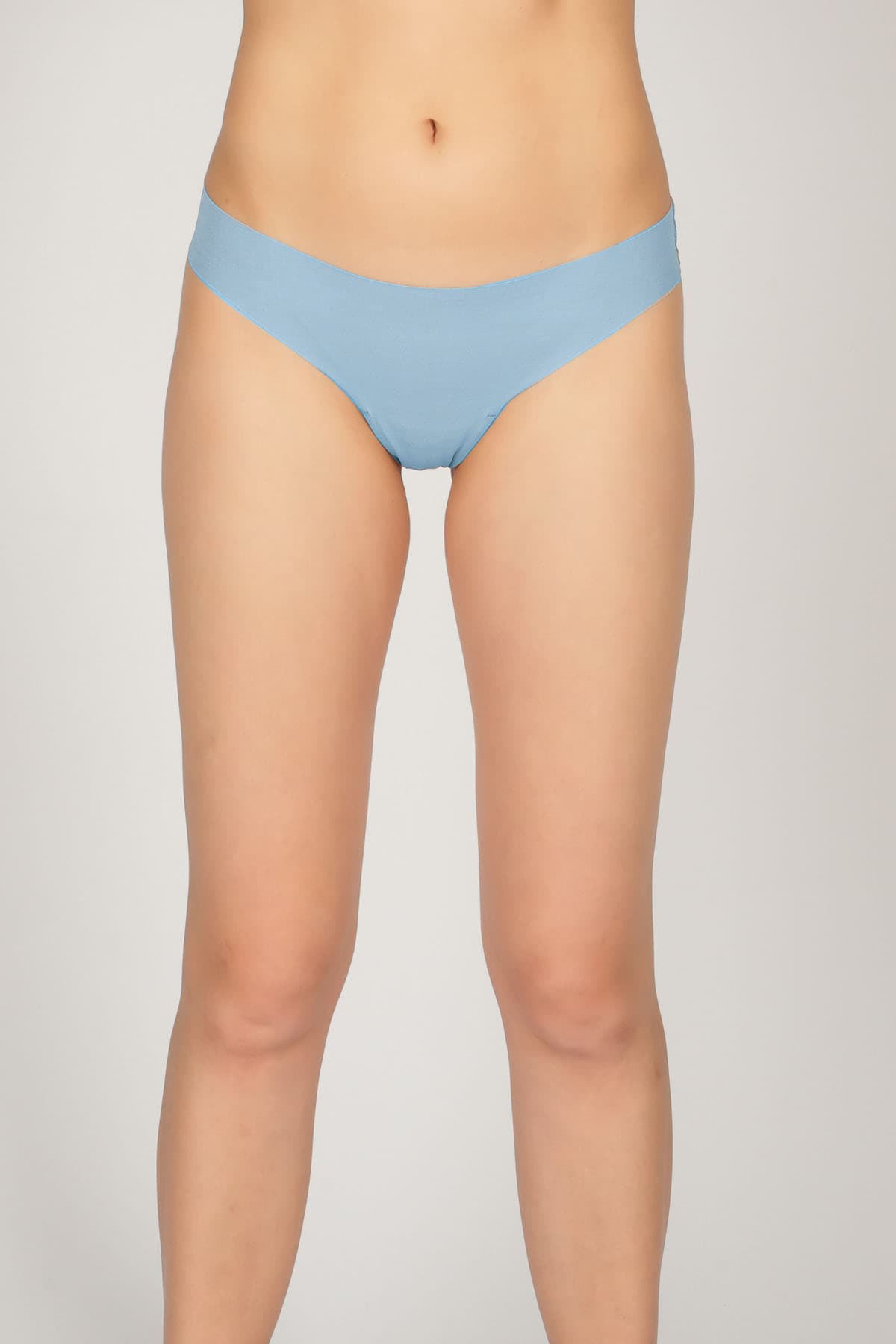 Women's Blue Cotton Briefs — view 1
