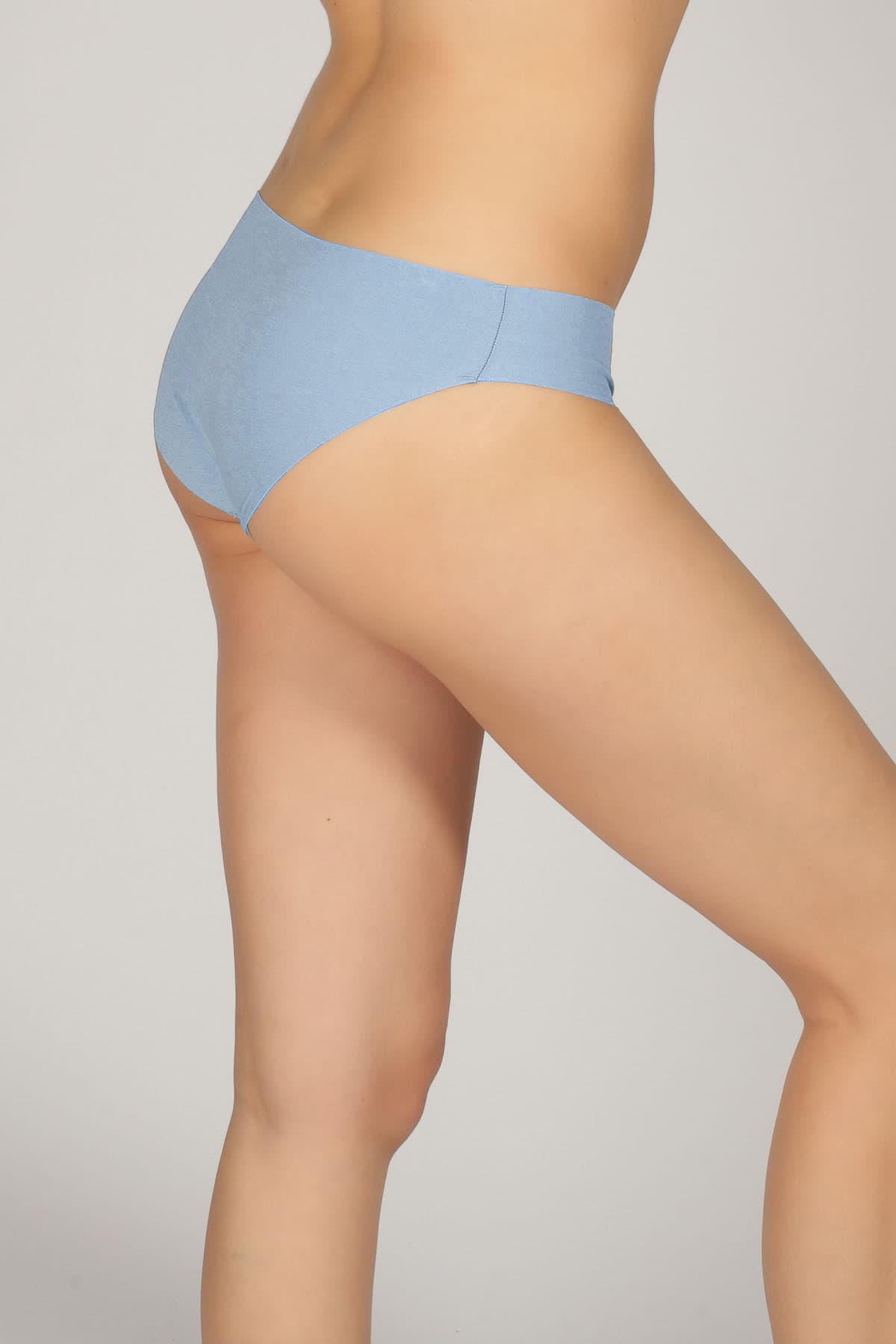 Women's Blue Cotton Briefs — view 2