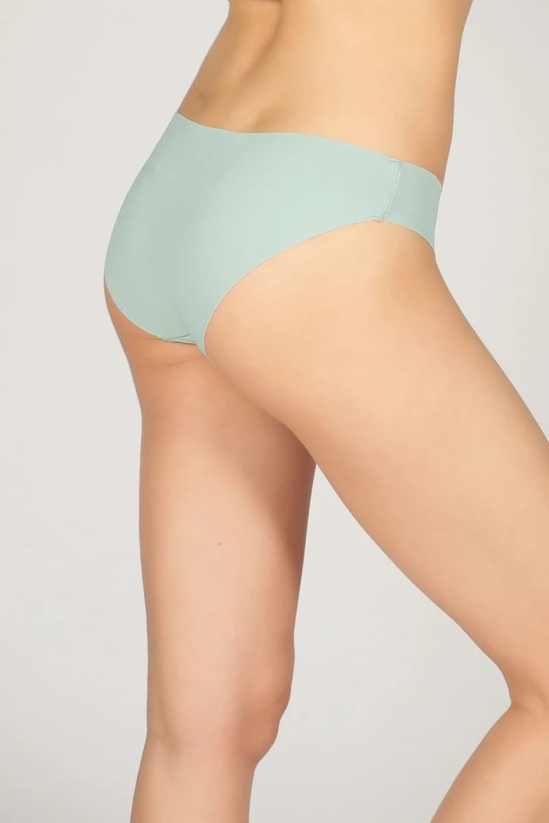 Women's Green Cotton Briefs — view 1