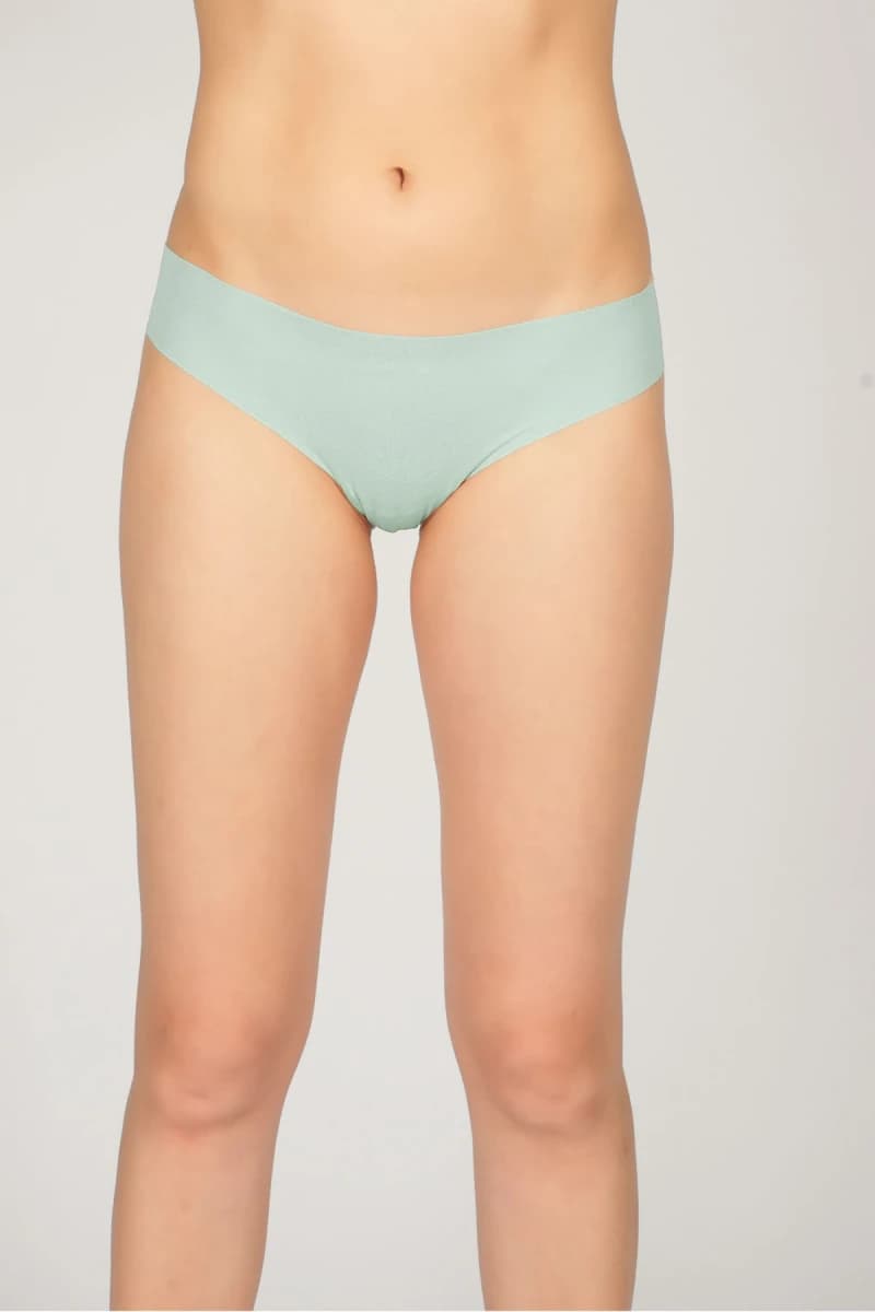 Women's Green Cotton Briefs — view 2