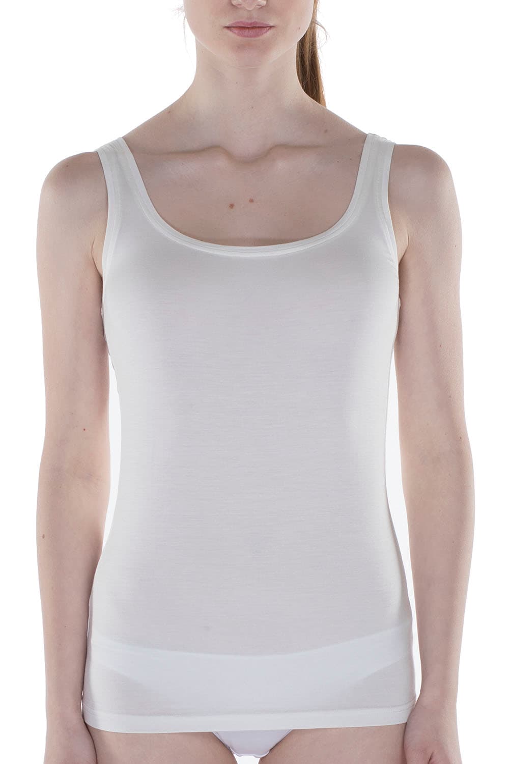 Women's White Modal Camisole — view 2
