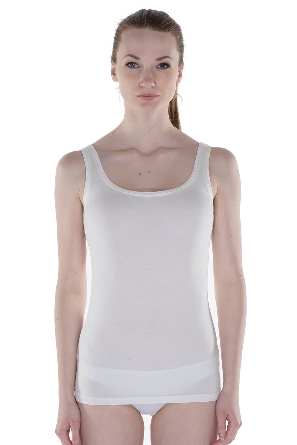 Women's White Modal Camisole — view 3