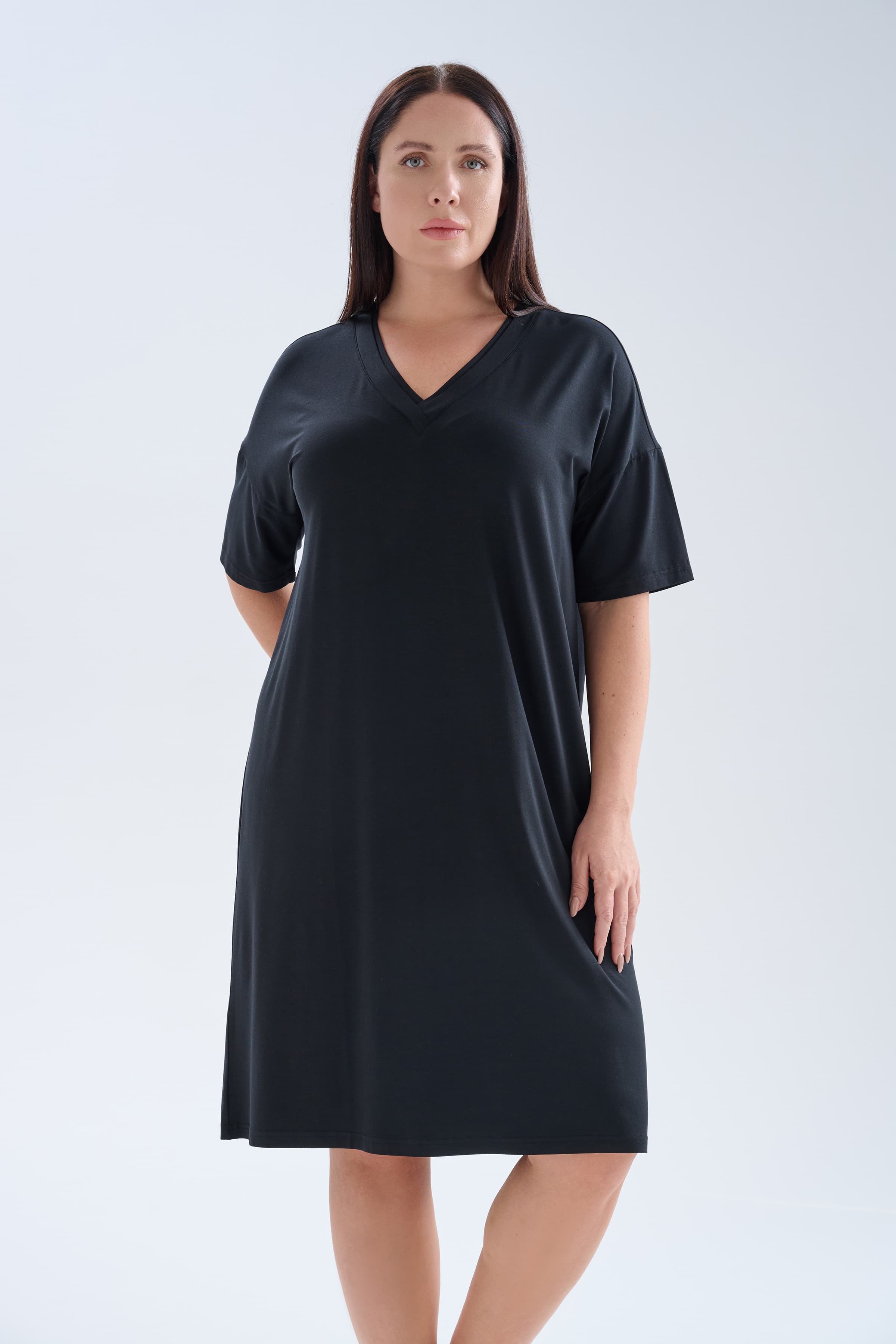 Women's Black Modal Dress — view 4