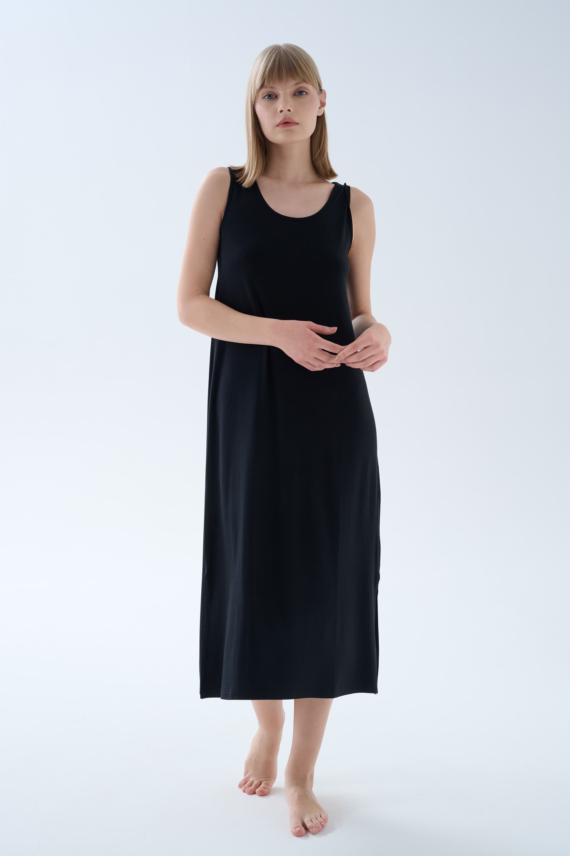 Women's Black Modal Dress — view 2