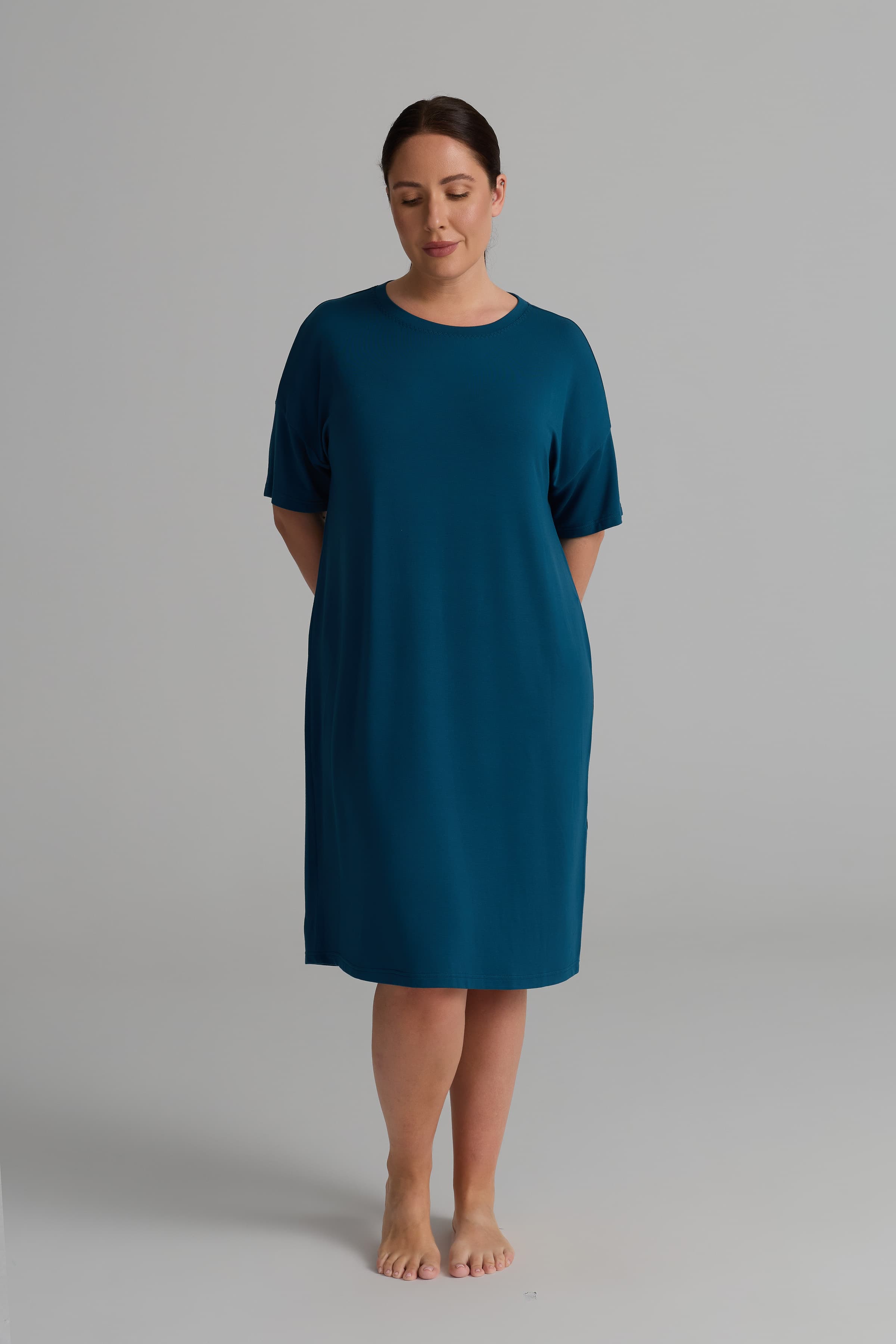 Women's Blue Modal Dress — view 2