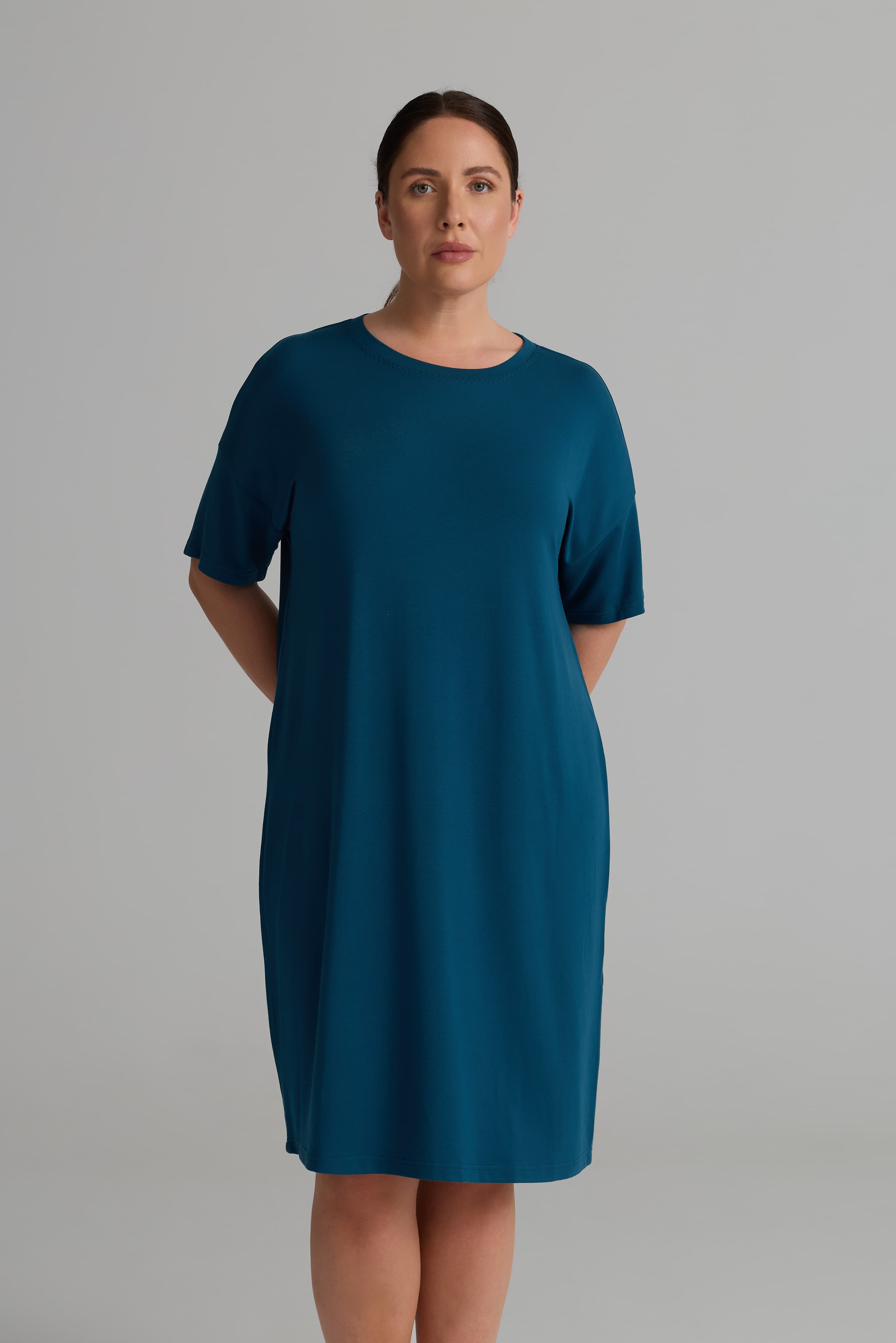 Women's Blue Modal Dress — view 4