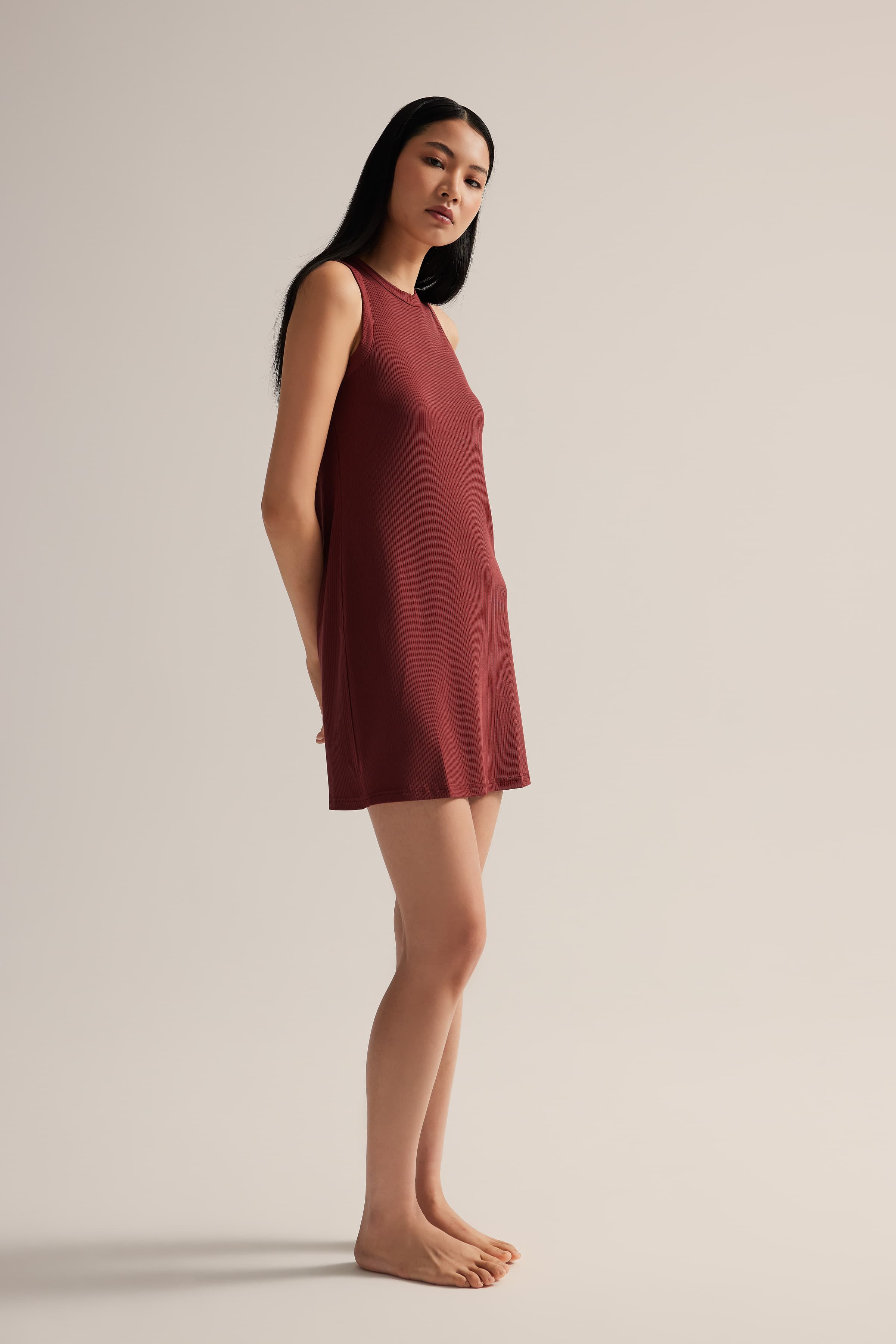 Women's Brown Modal Dress — view 2