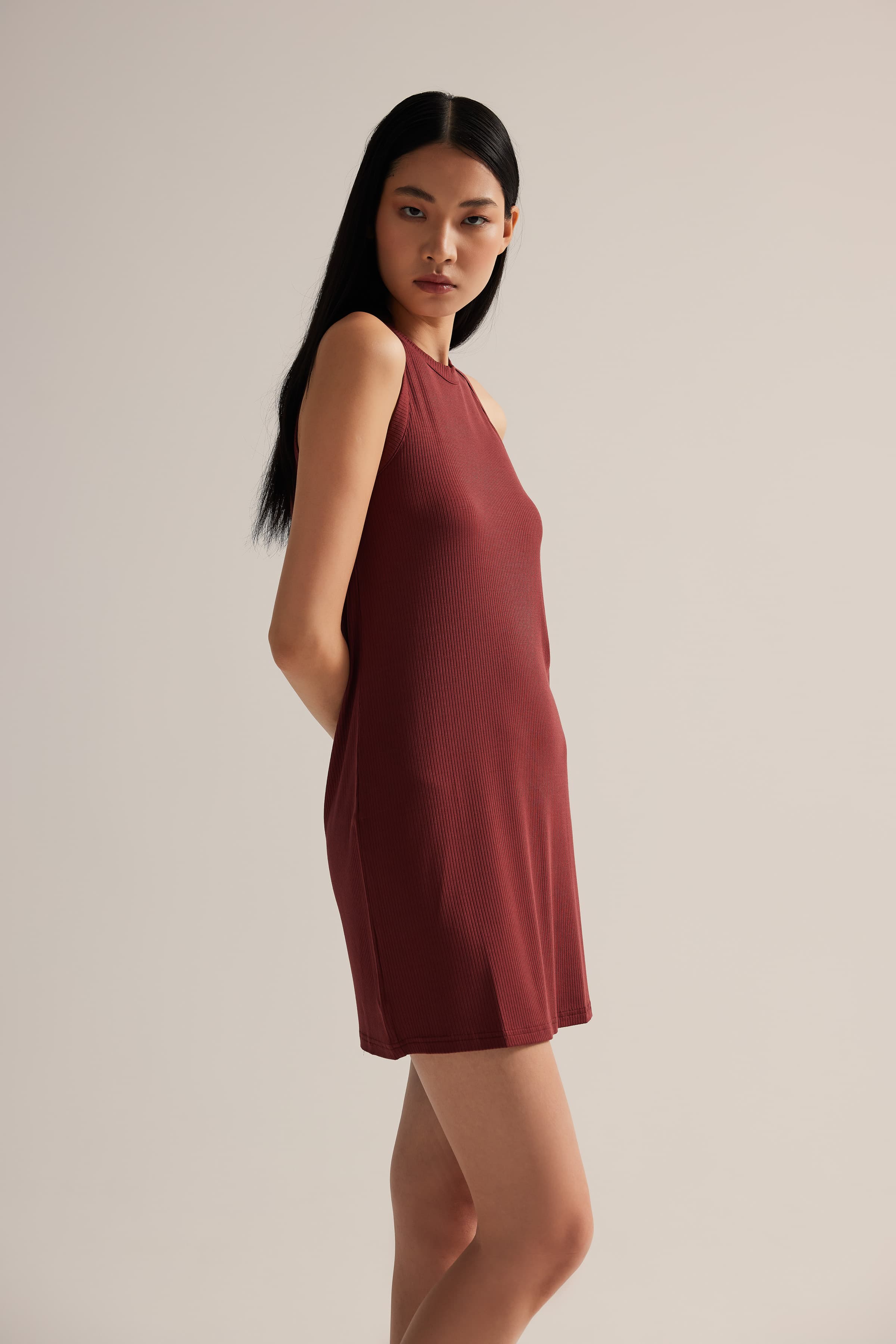 Women's Brown Modal Dress — view 3