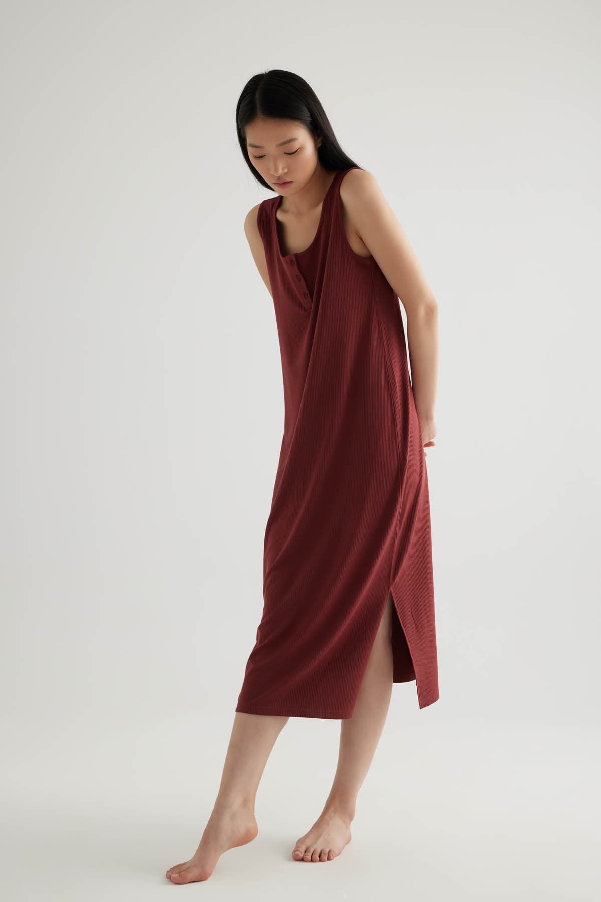 Women's Brown Modal Dress — view 4
