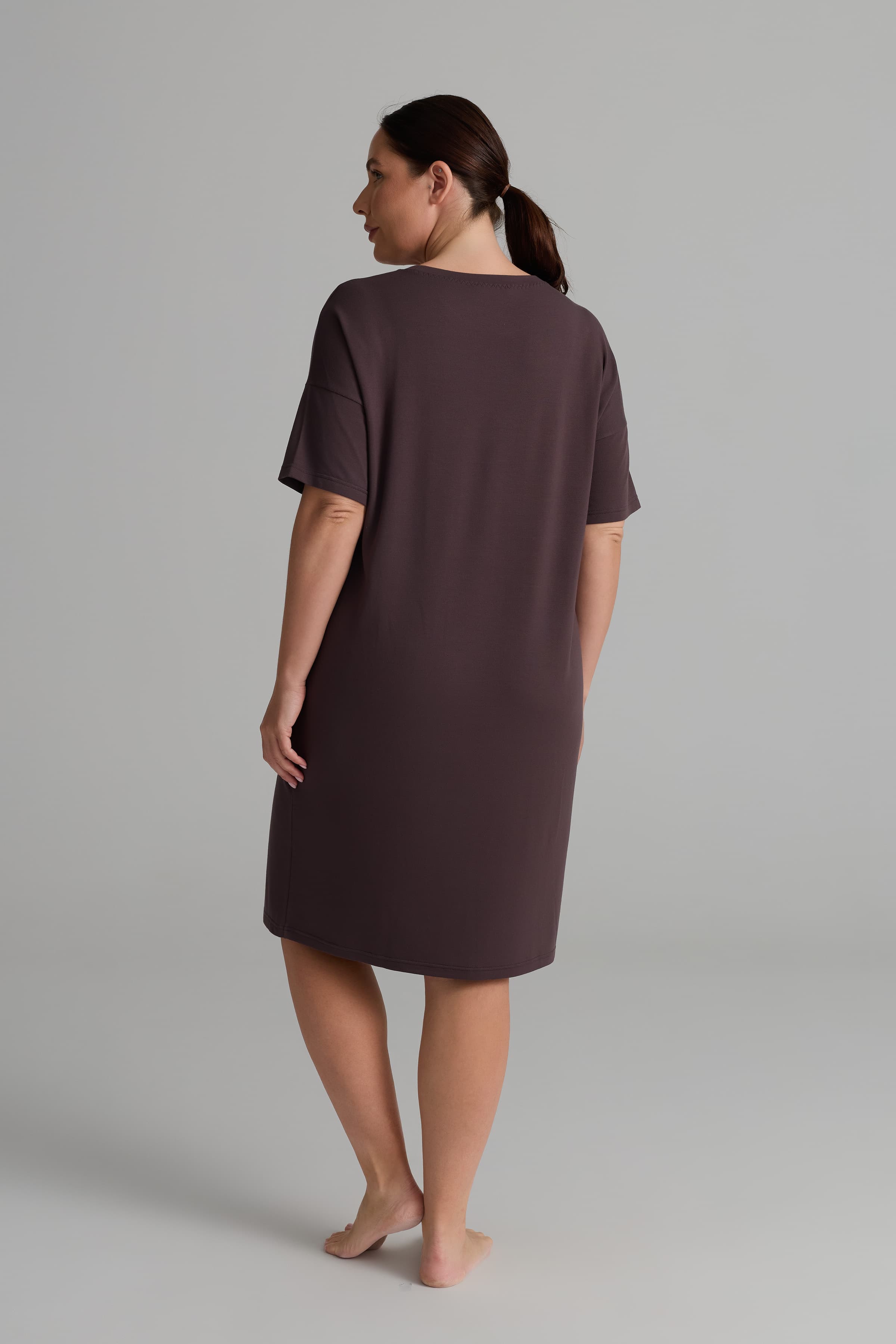 Women's Brown Modal Dress — view 4