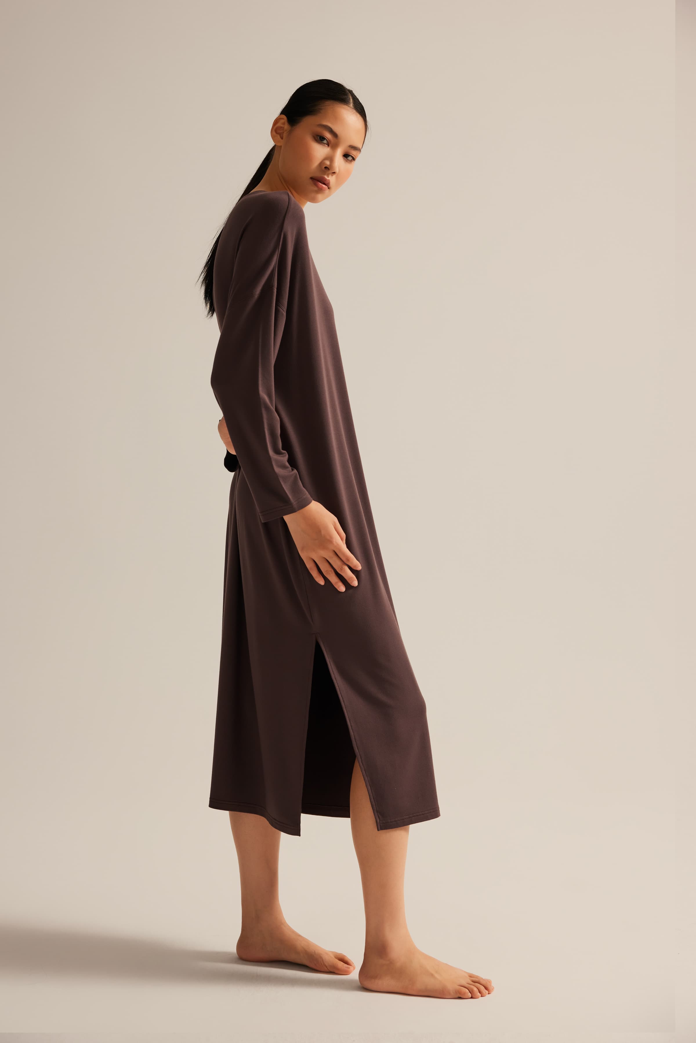 Women's Brown Modal Dress — view 2