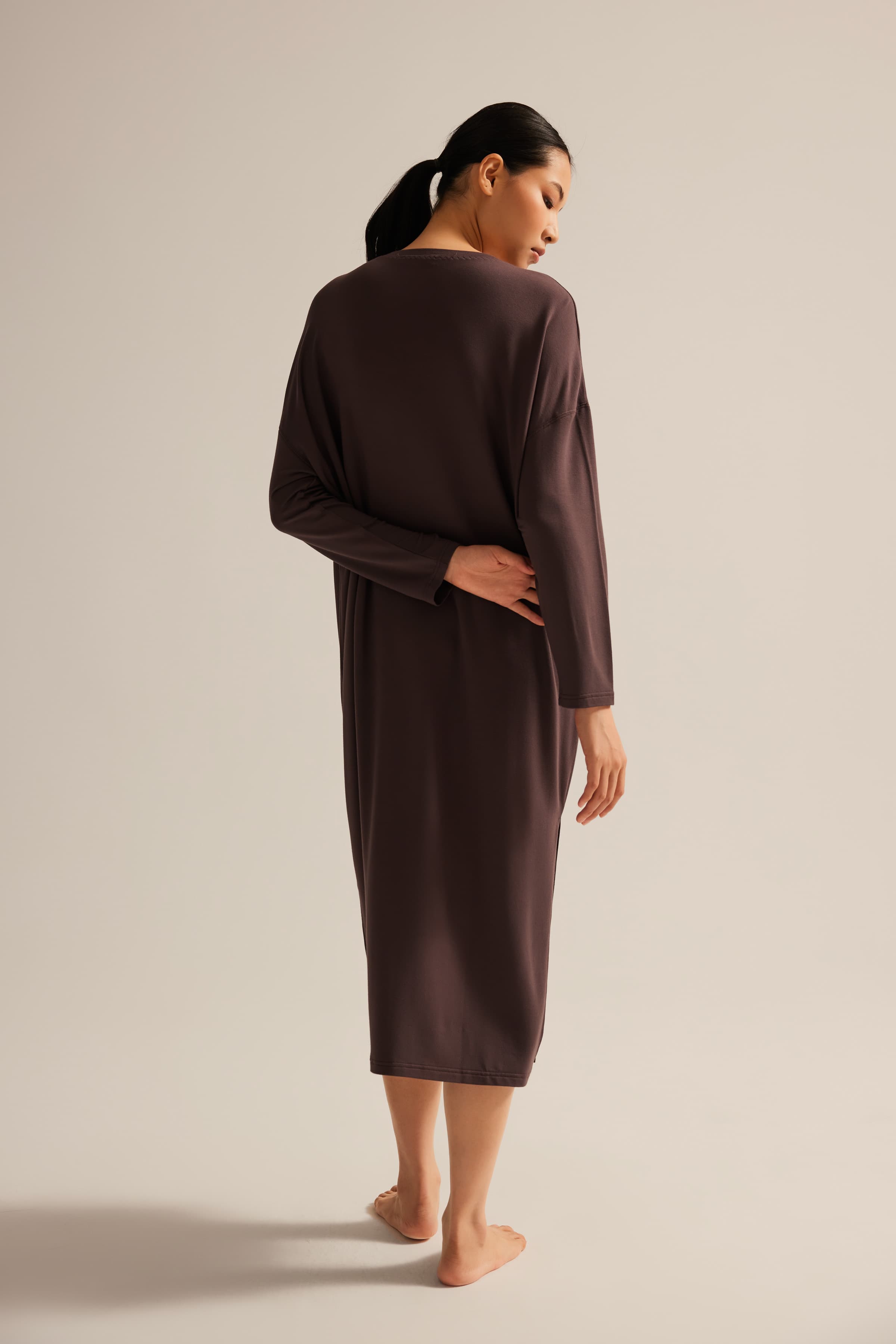 Women's Brown Modal Dress — view 4