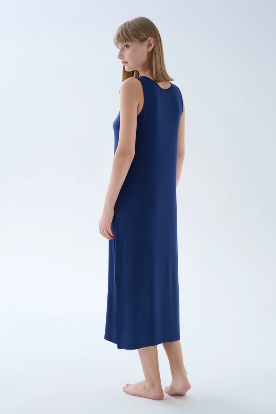 Women's Navy Modal Dress — view 4