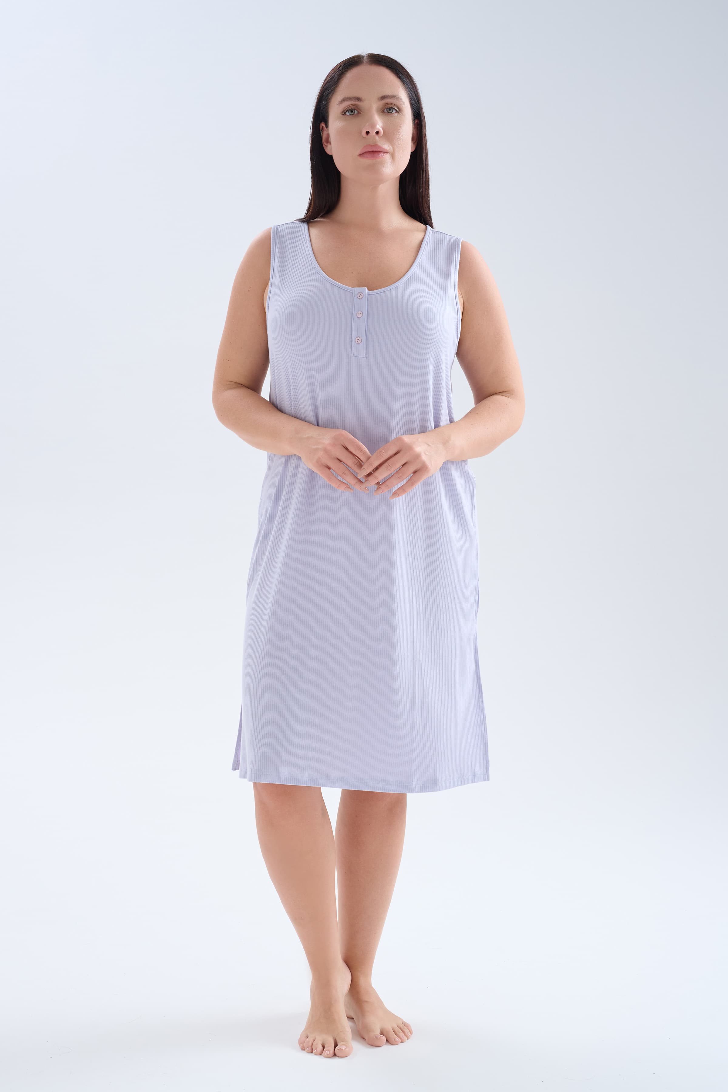 Women's Lilac Modal Nightgown — view 3