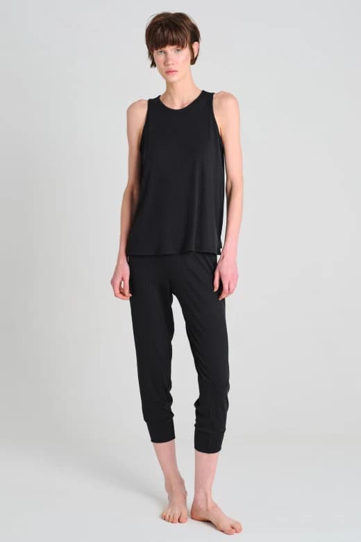 Women's Black Modal Pajama Set — view 2