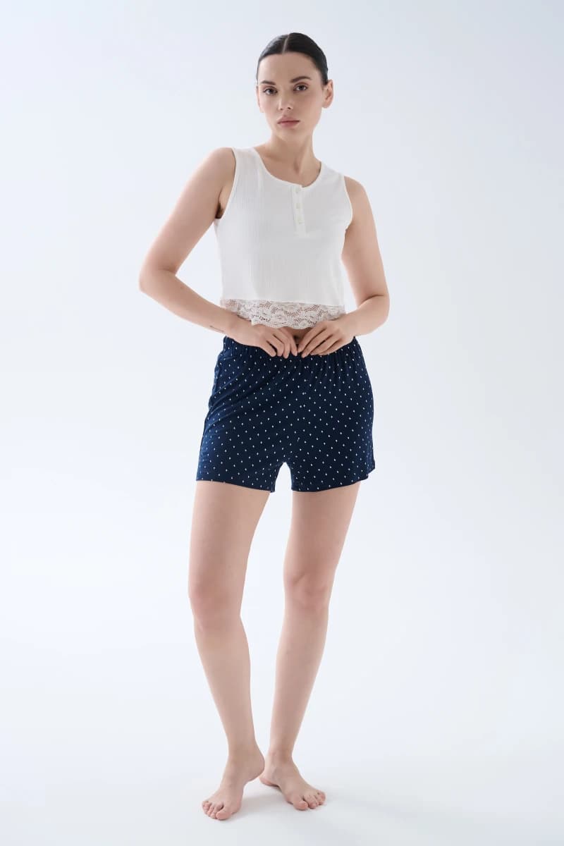 Women's Ecru Modal Pajama Set — view 1