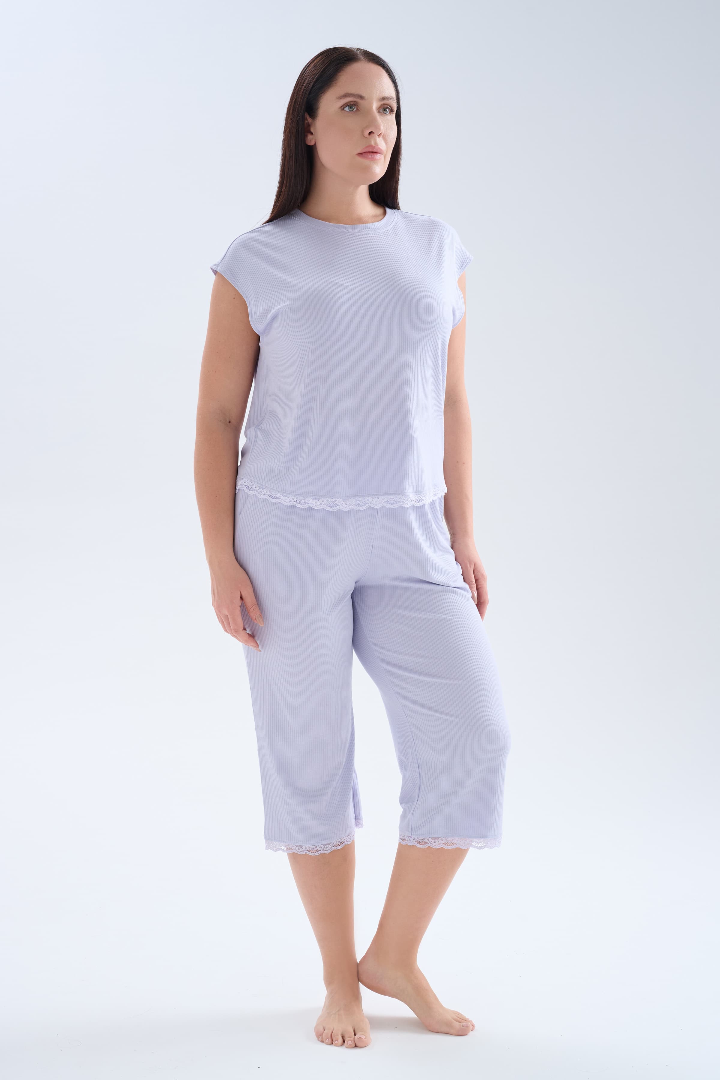 Women's Lilac Modal Pajama Set — view 1