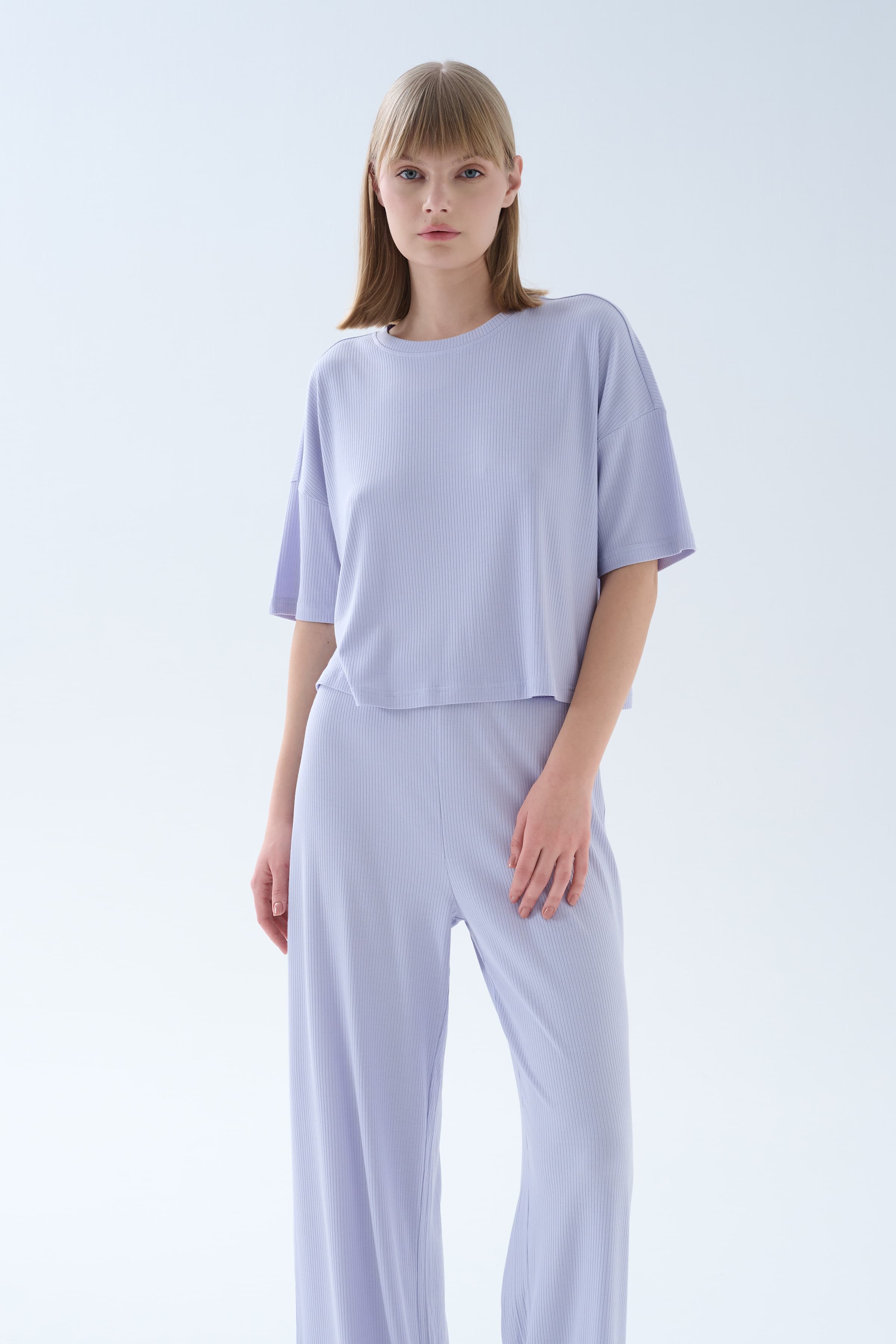 Women's Lilac Modal Pajama Set — view 1