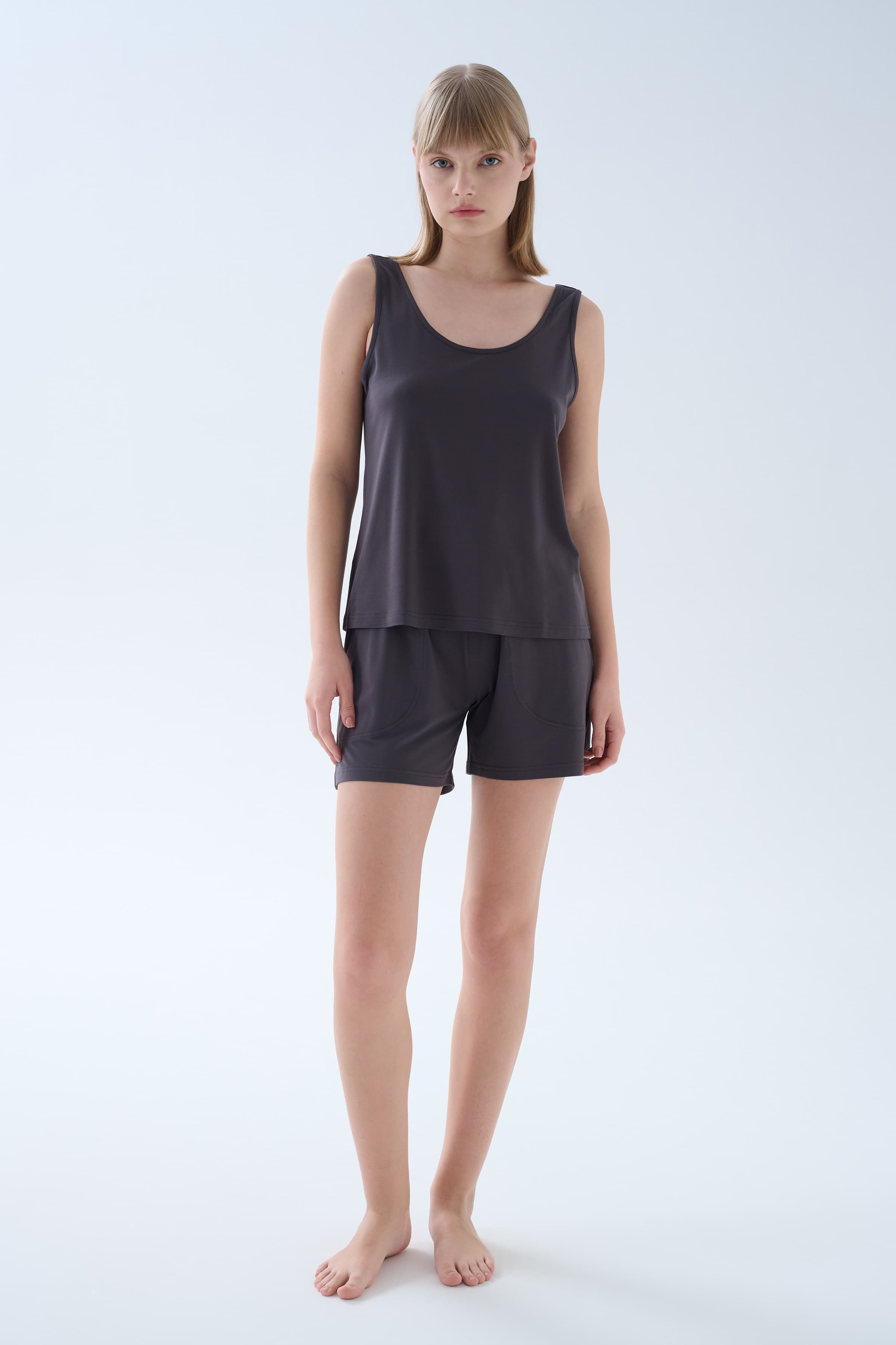 Women's Neutral Modal Shorts — view 2