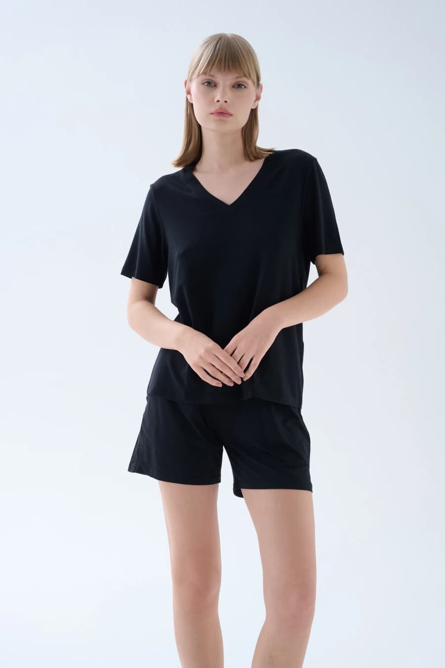 Women's Black Modal Tee — view 1