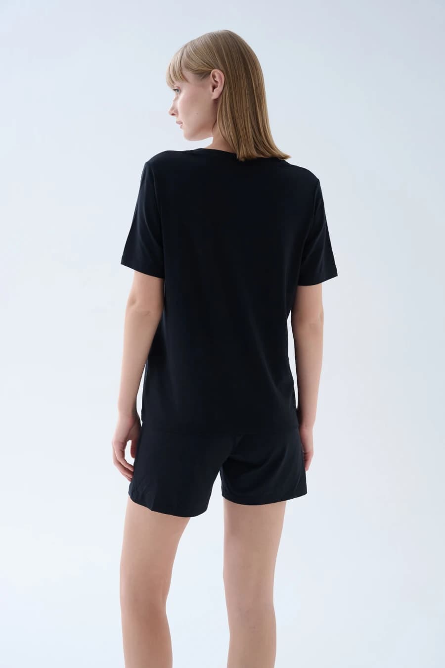 Women's Black Modal Tee — view 2