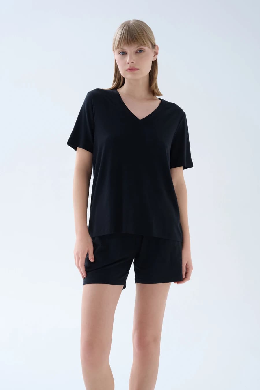 Women's Black Modal Tee — view 3