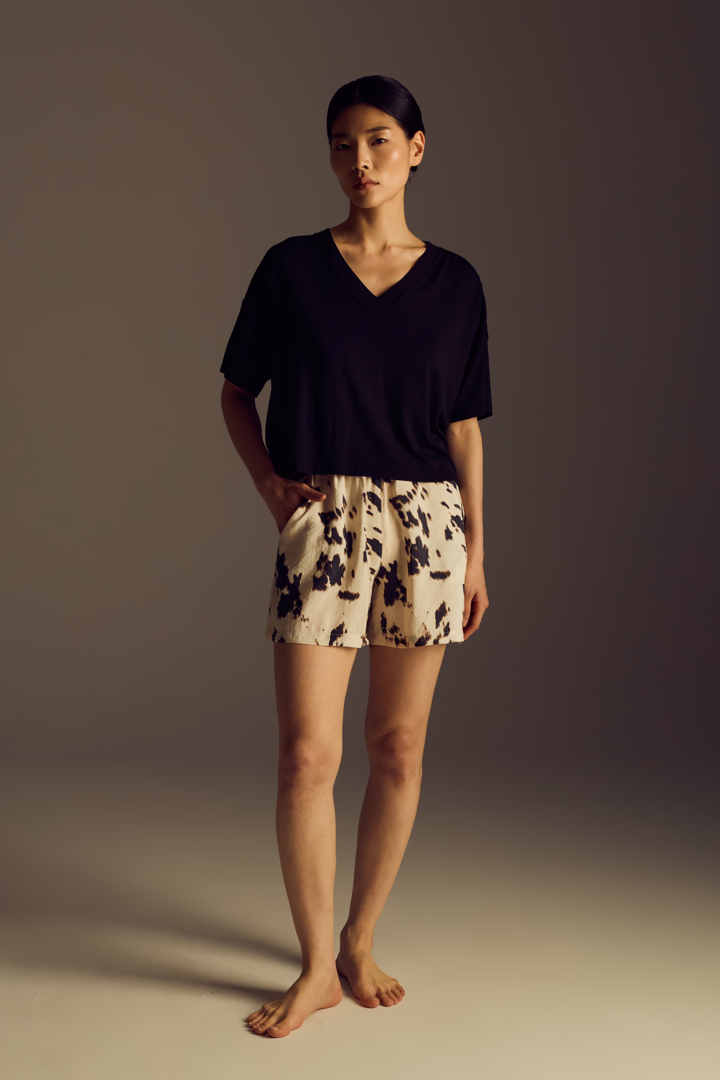 Women's Black Modal Tee — view 2