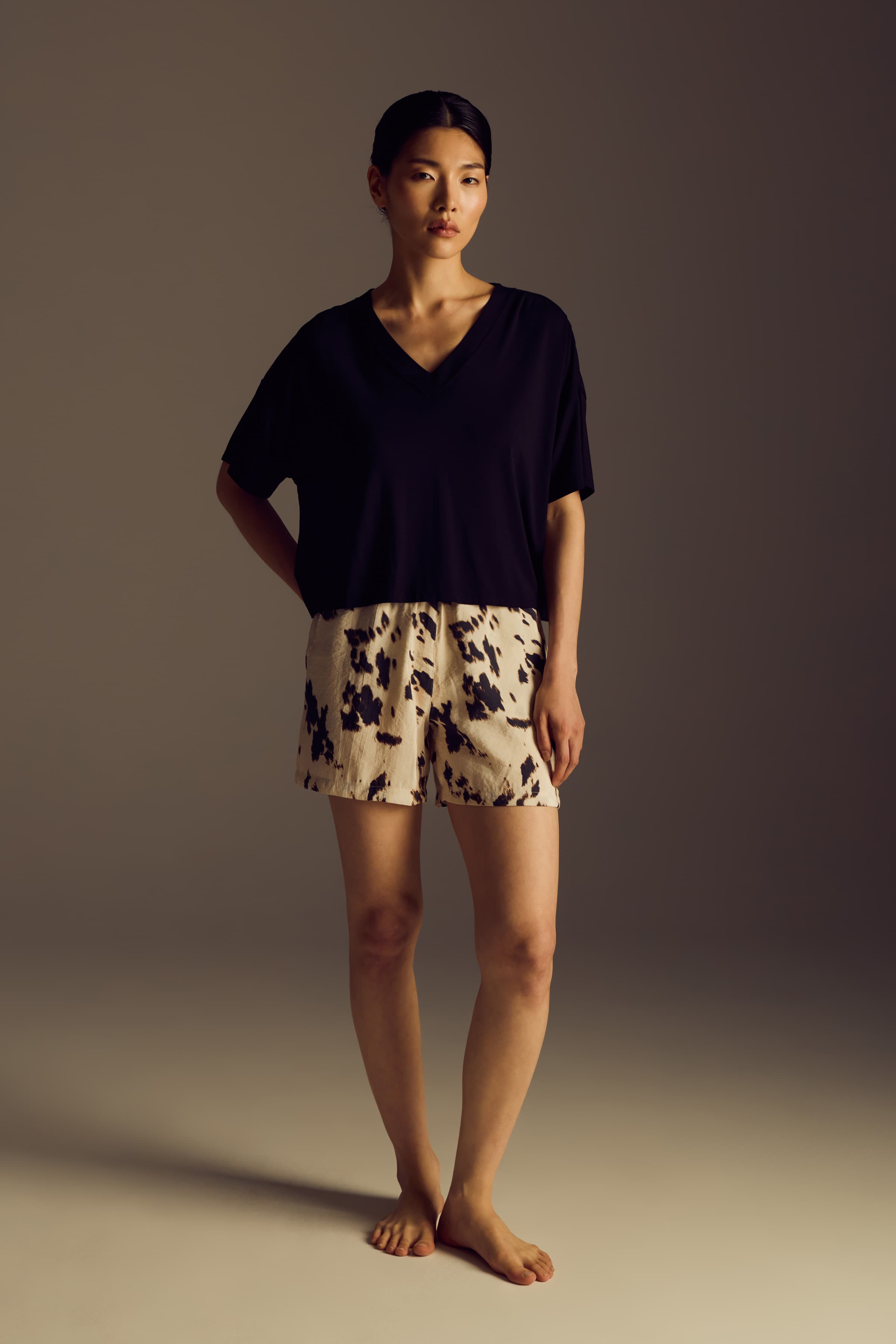 Women's Black Modal Tee — view 3