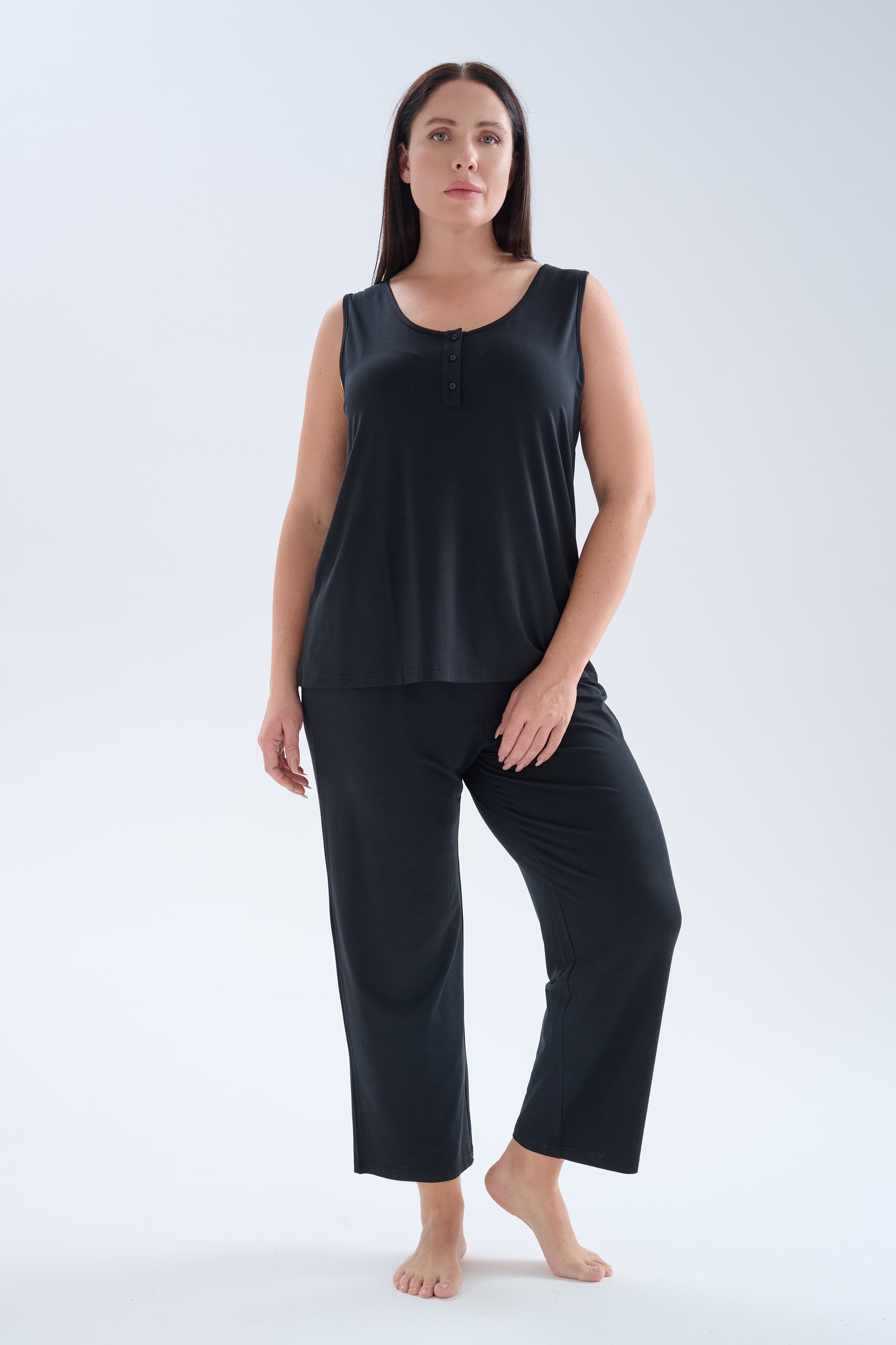 Women's Black Modal Tee — view 1