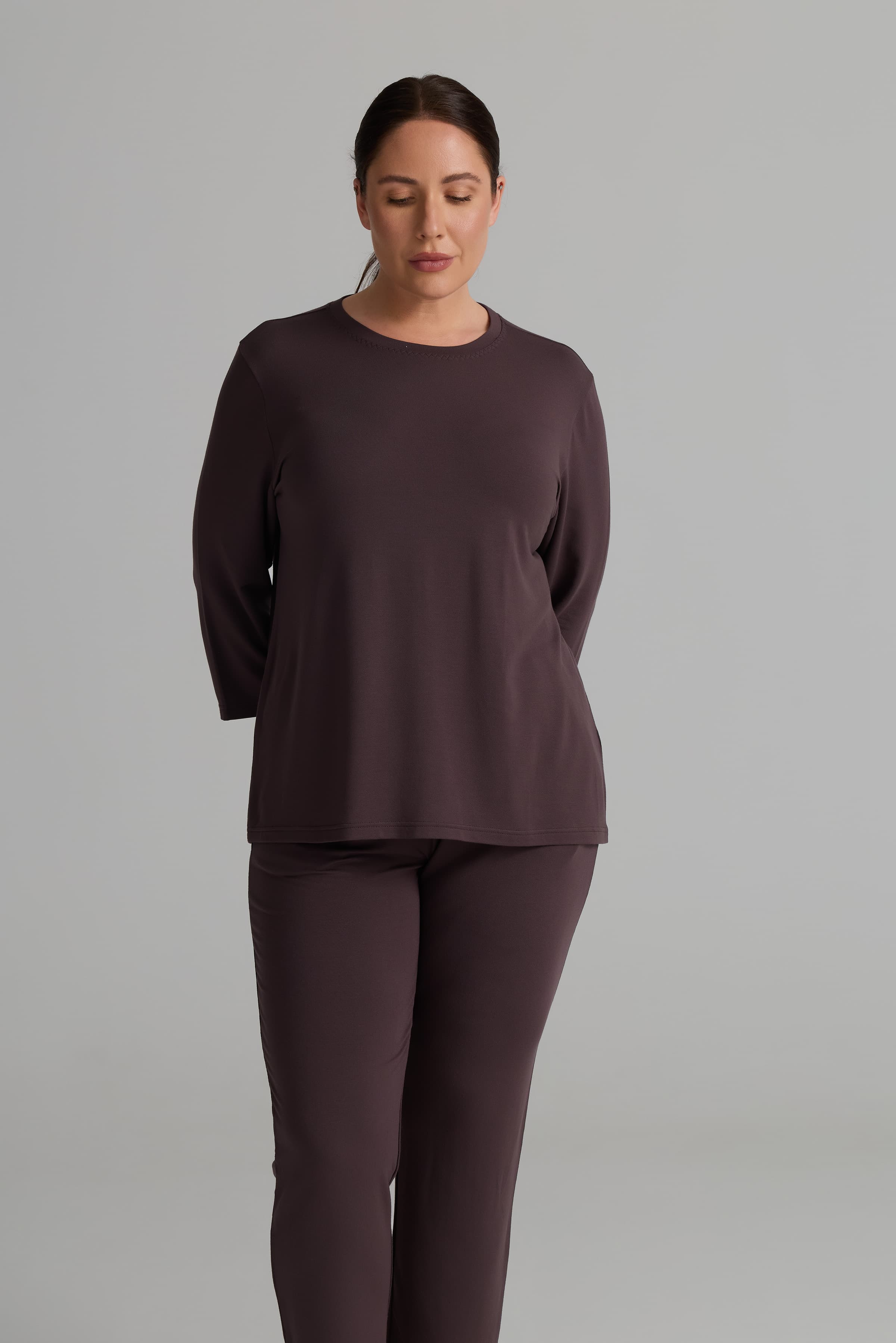 Women's Brown Modal Tee — view 1