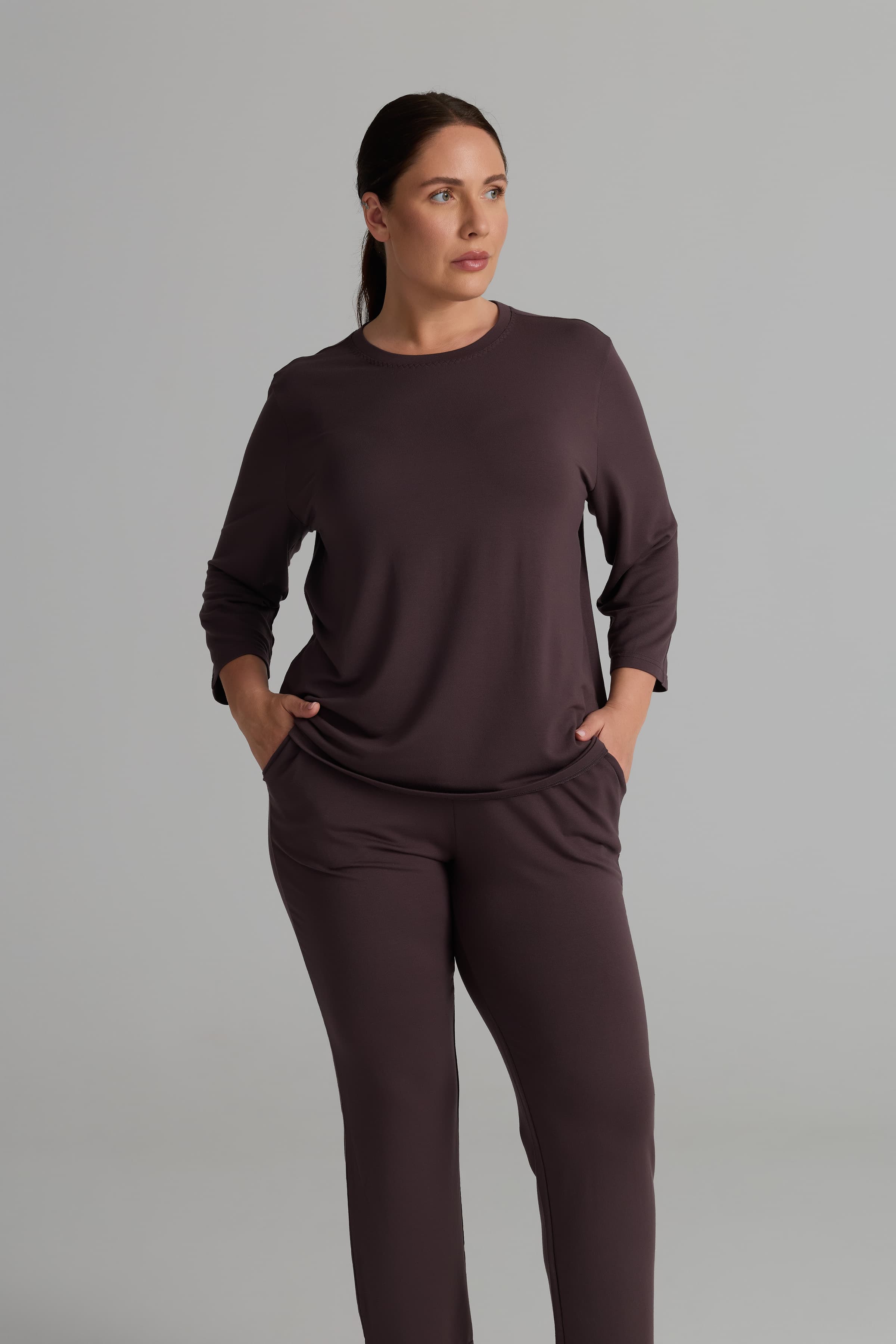 Women's Brown Modal Tee — view 2