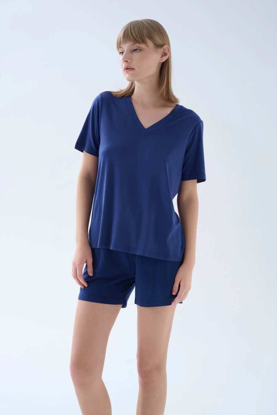 Women's Navy Modal Tee — view 1