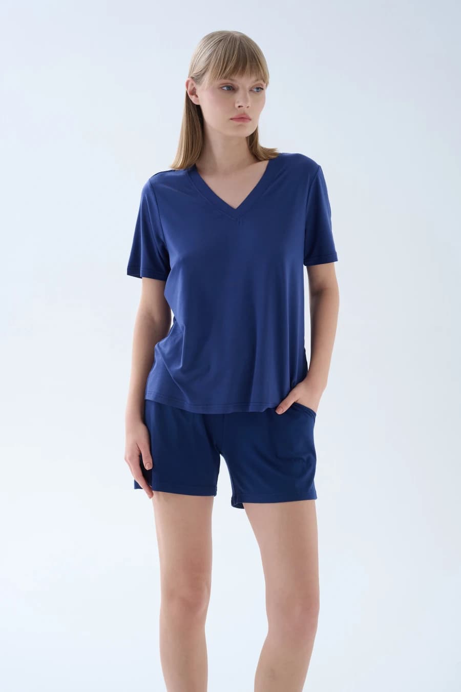 Women's Navy Modal Tee — view 2