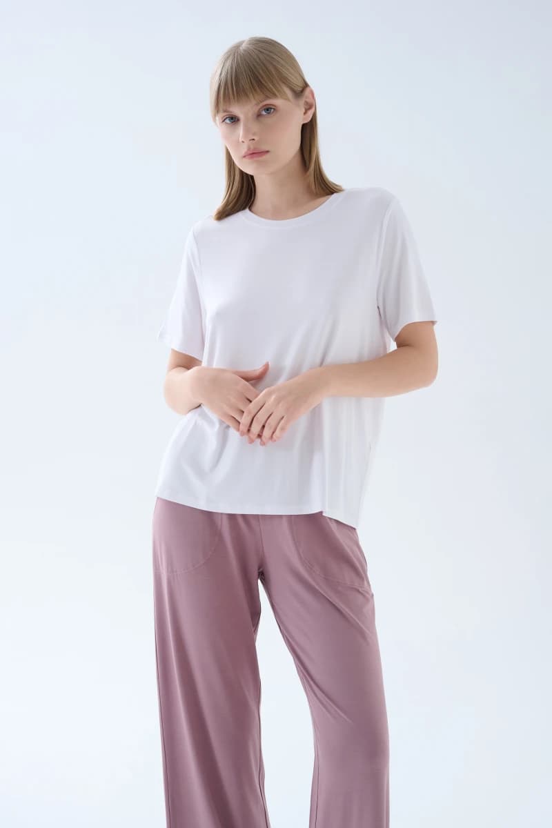 Women's White Modal Tee — view 2