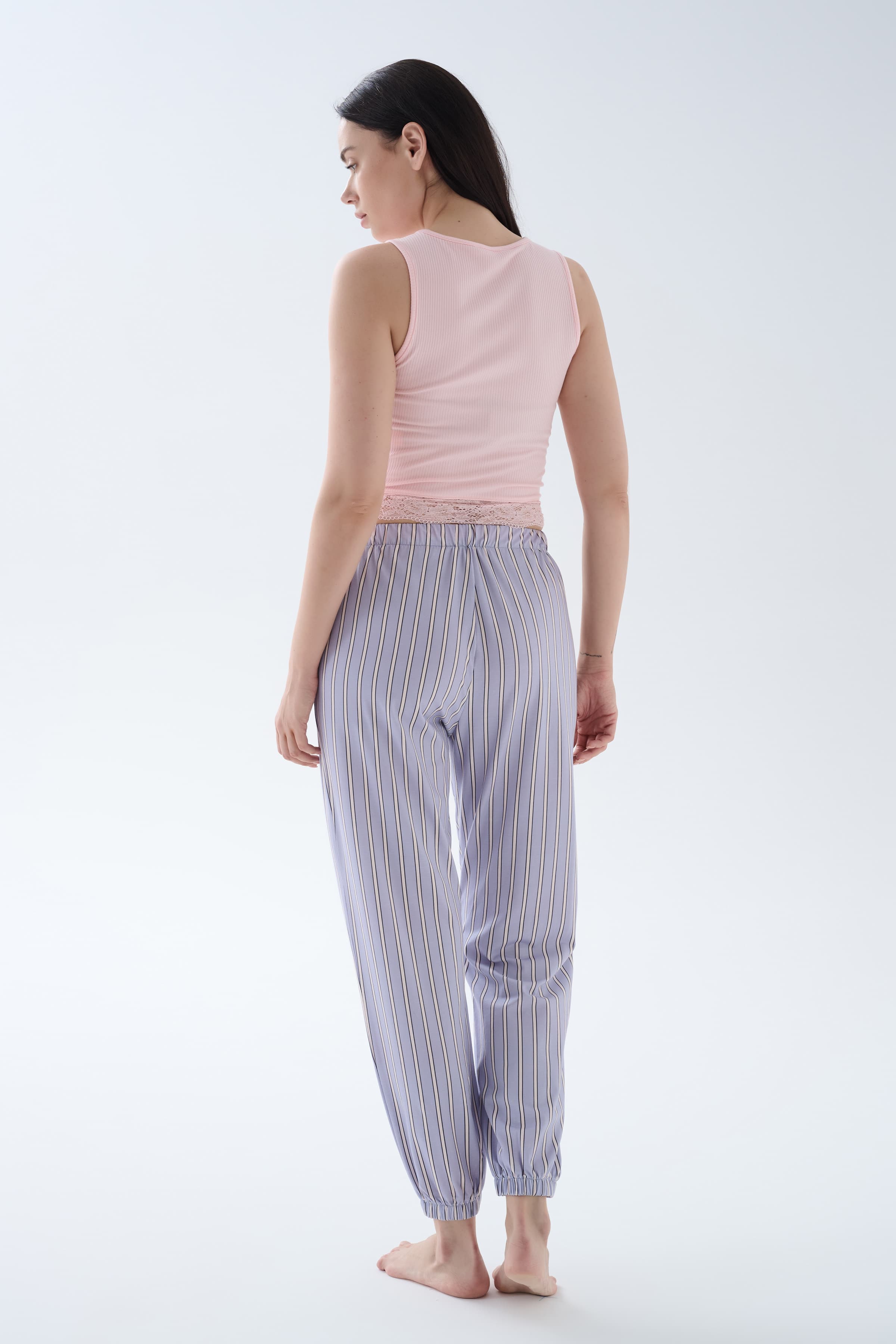 Women's Pink Modal Pajama Set — view 4