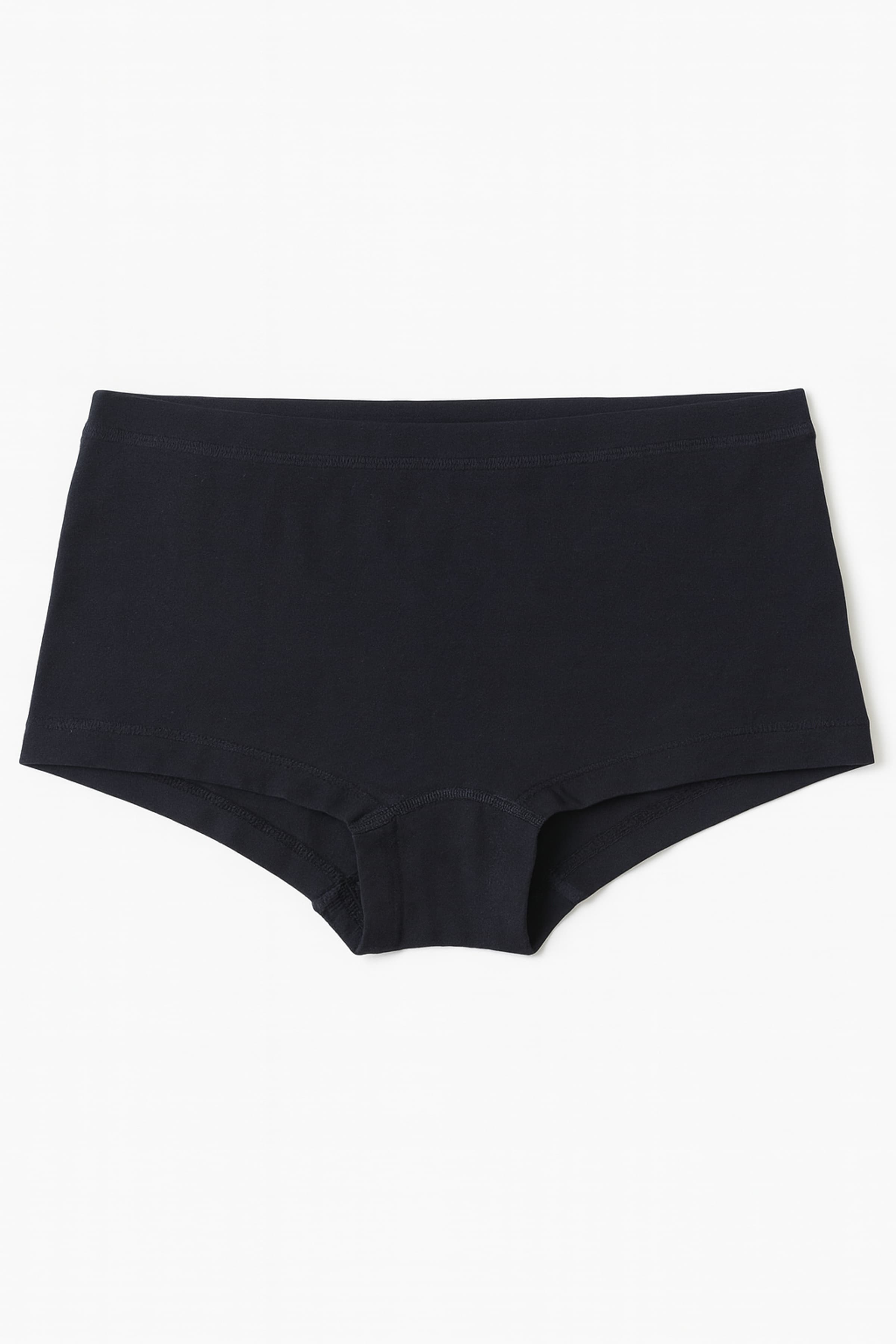 Women's Black Cotton Boxer — view 1