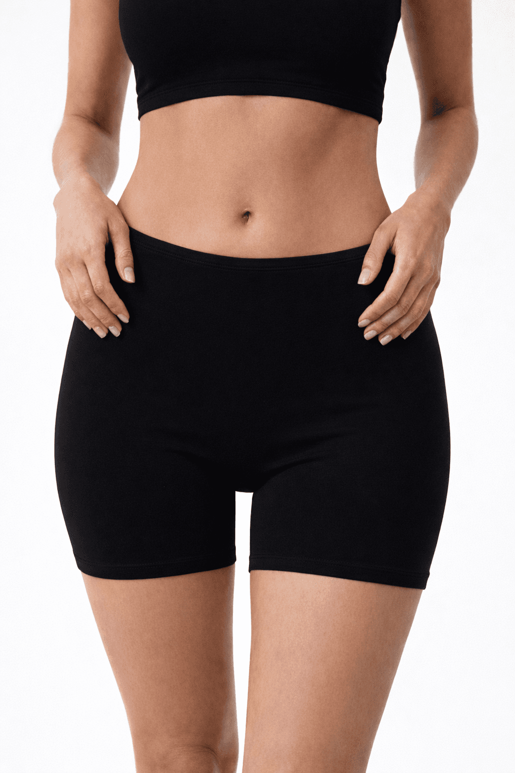 Women's Black Cotton Boxer — view 1