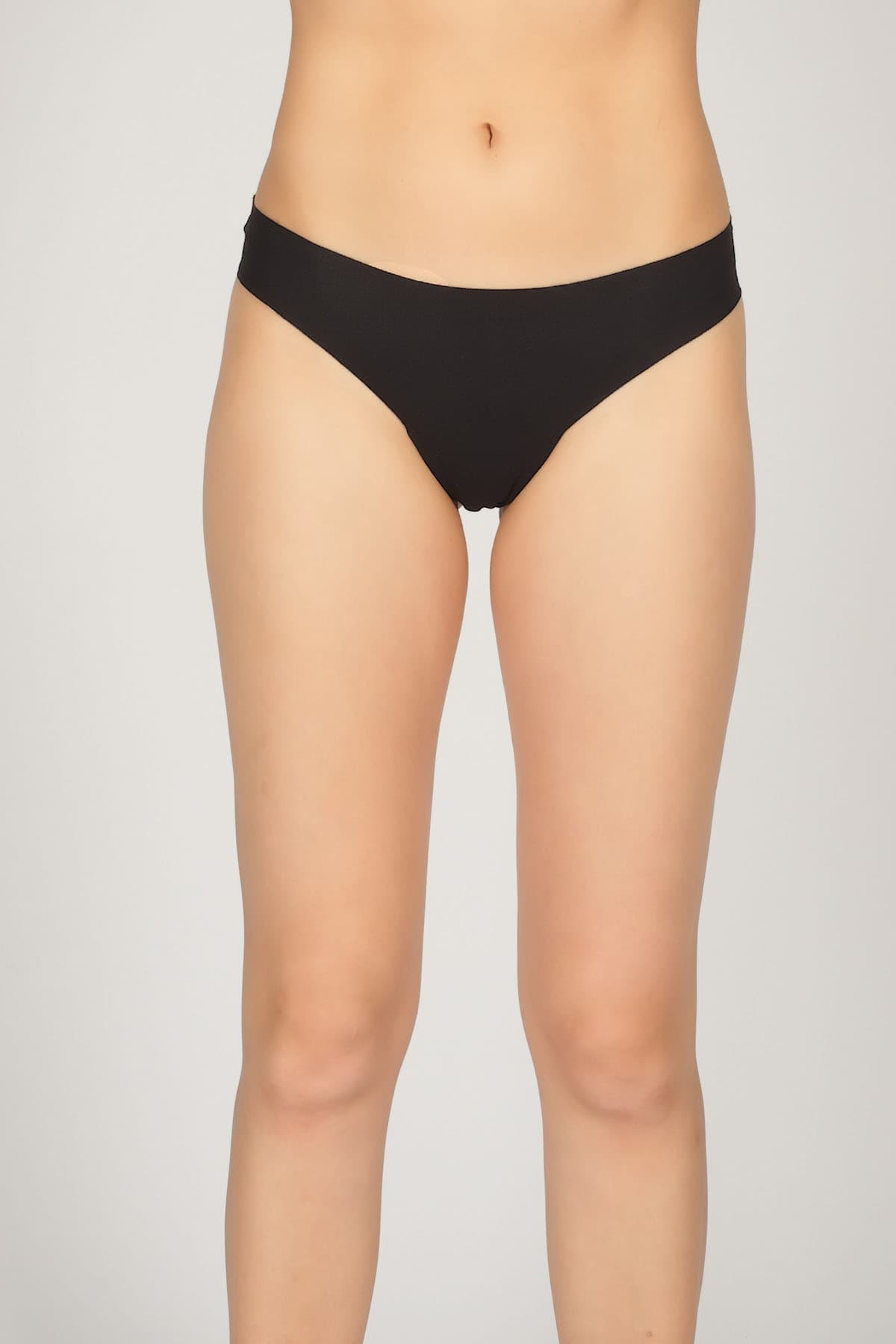 Women's Black Cotton Briefs — view 1