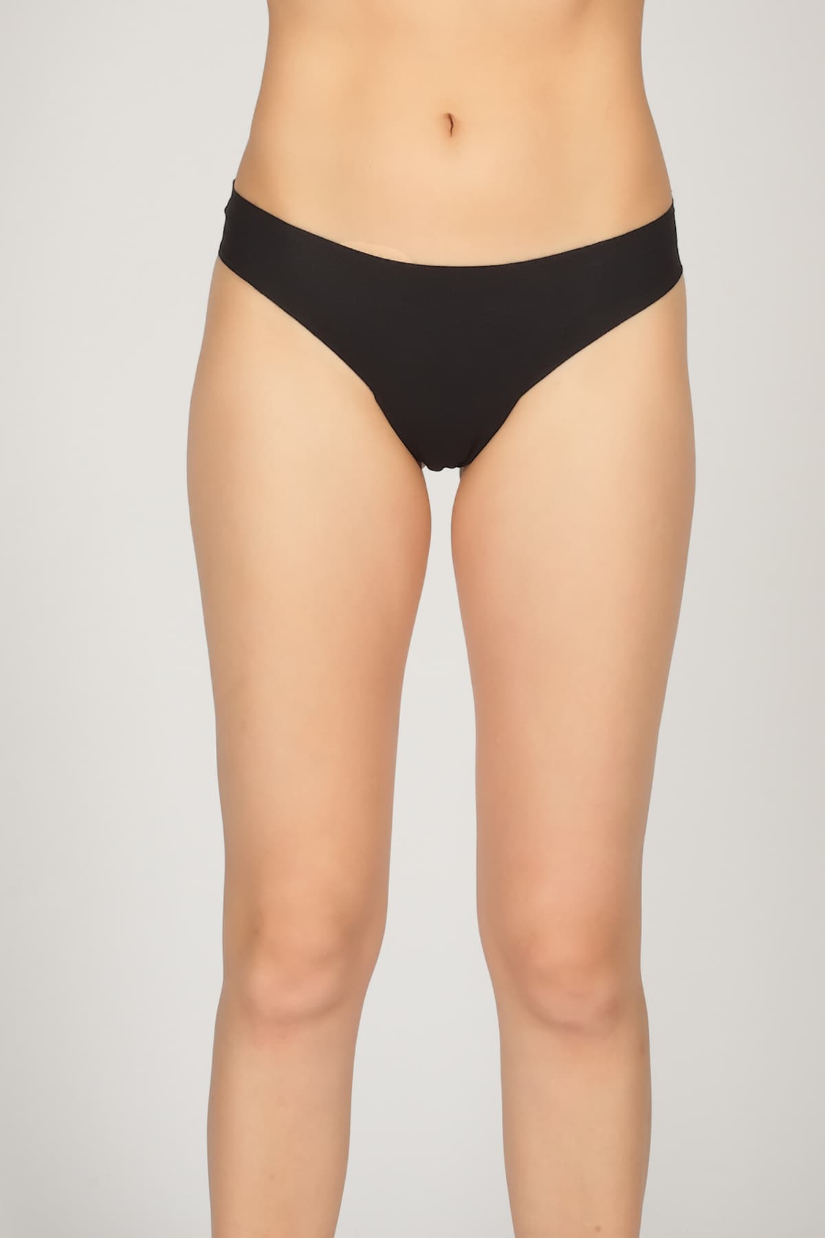 Women's Black Cotton Briefs — view 3