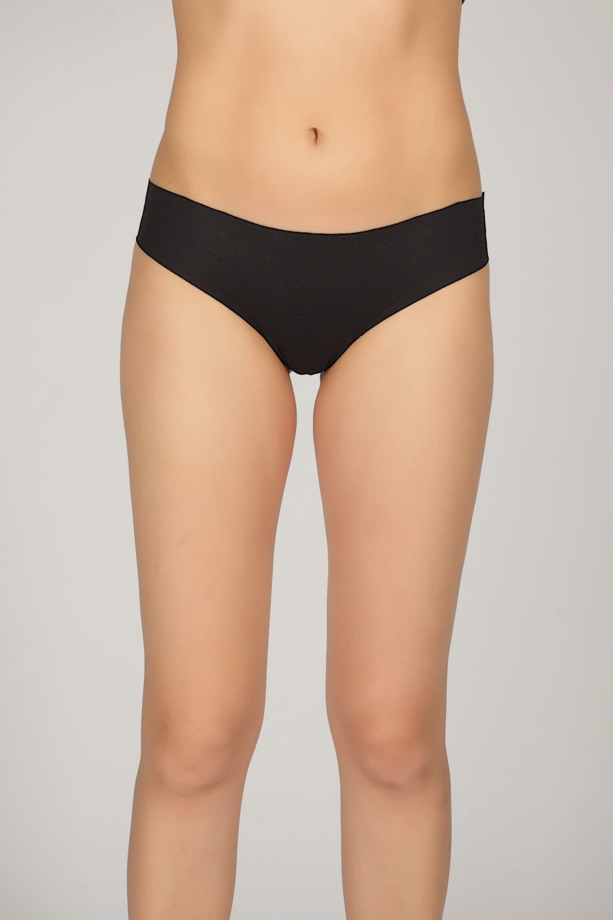 Women's Black Cotton Briefs — view 2